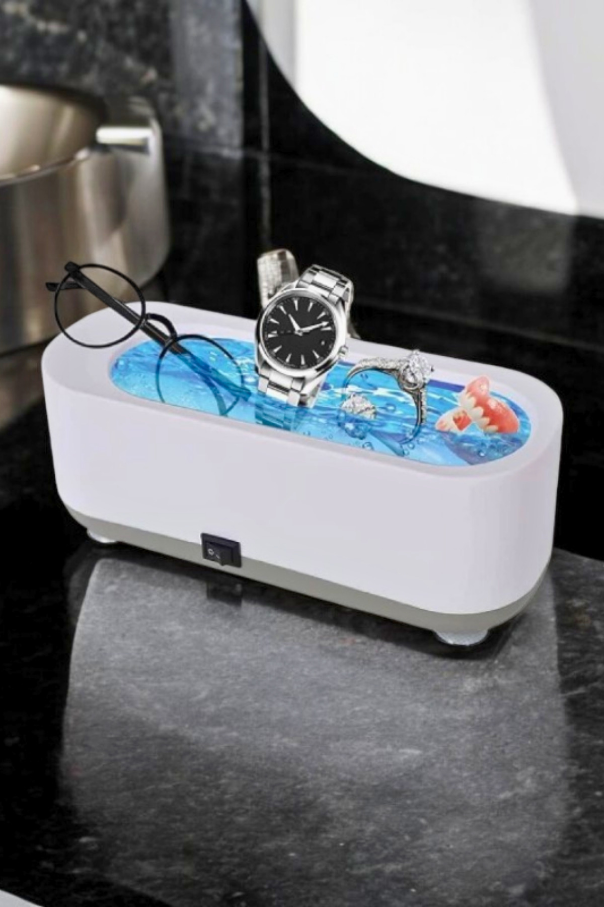 Vekorr Çok Amaçlı Titreşimli Temizleme Makinesi Gözlük Saat Yüzük Temizleyici Usb Kablolu Cihaz