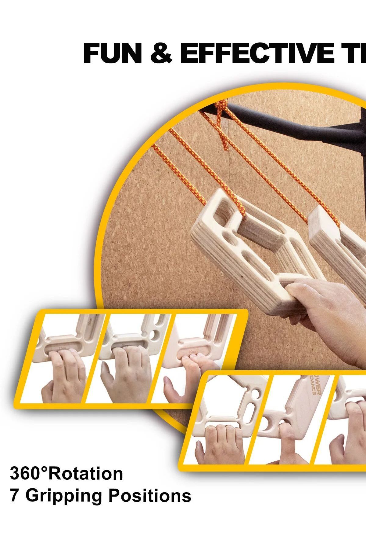 Choice-ProCircle Finger Strengthen Climbing Board Pull-Ups Weight Hang Trainer Portable Tool Grip Forear... 7