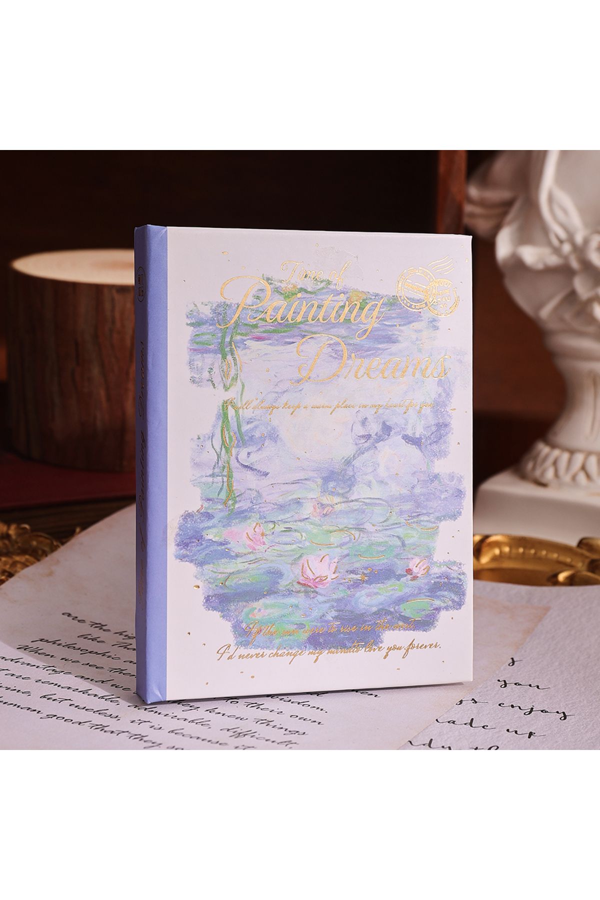 Choice-Water Lily Pocket Notebook 80 Sheets A7 Diary Memo Book Planner With Thick Lined Pages For Students 1