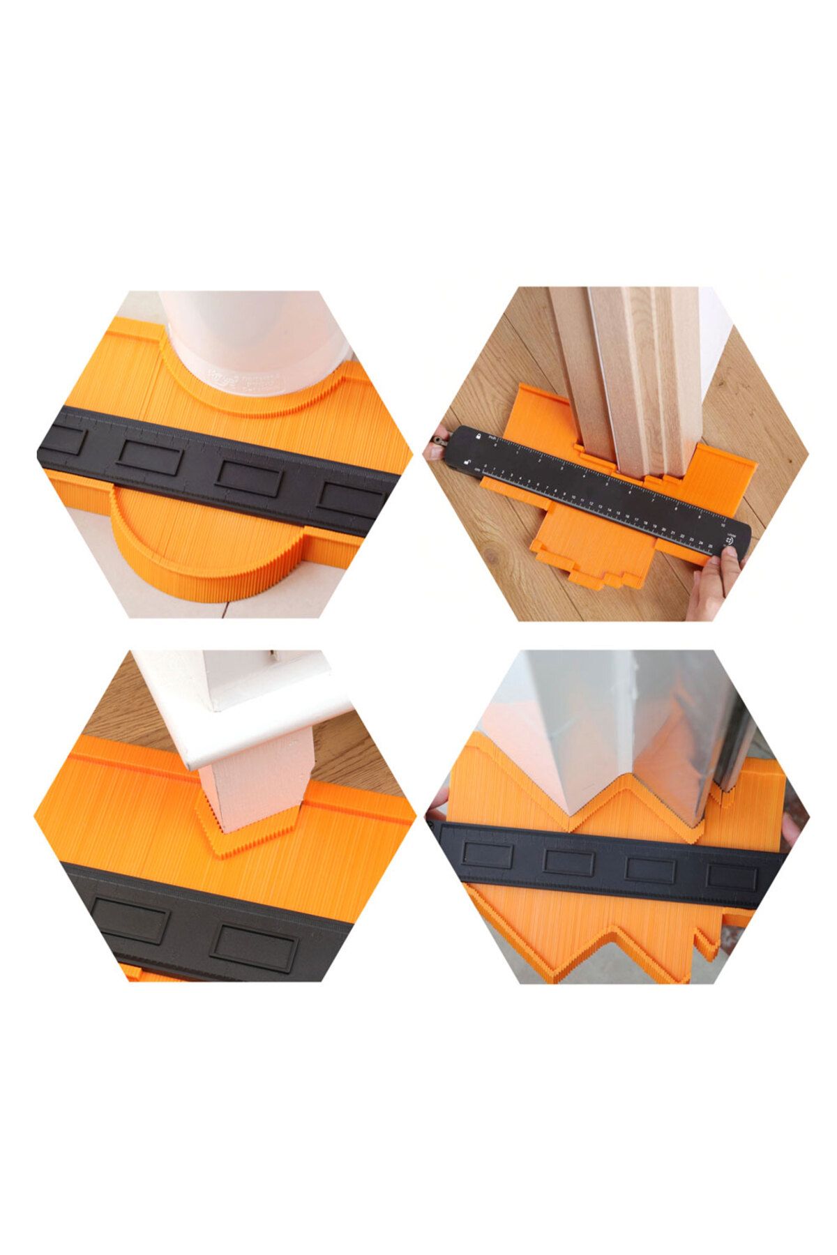 Binoax-10 Inch Wider Contour Gauge Duplicator With Lock 6/10 Inch Profile Shape Copy Tool Template For Curv 6