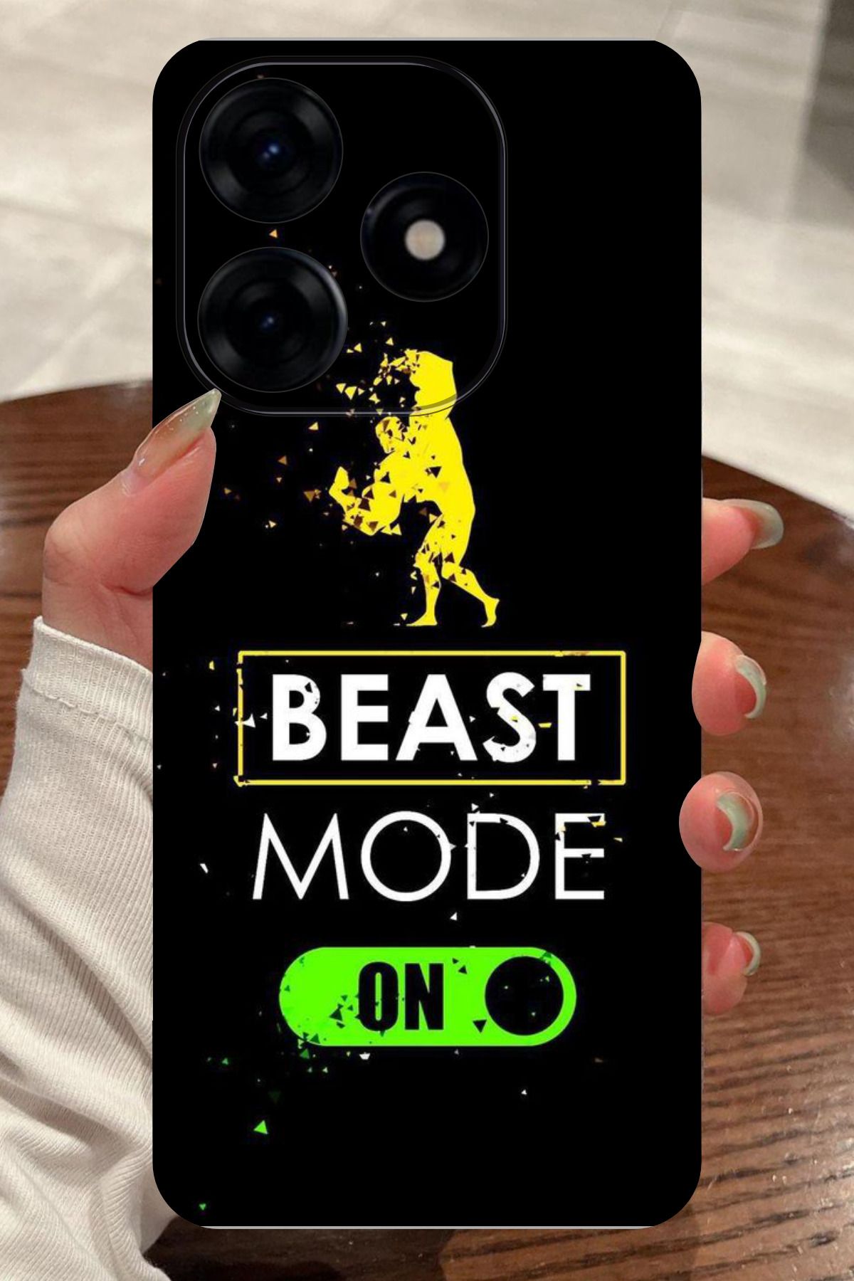 realme C63 Uyumlu Beast Mode Desenli Kamera Korumalı HD Baskılı Silikon Kılıf