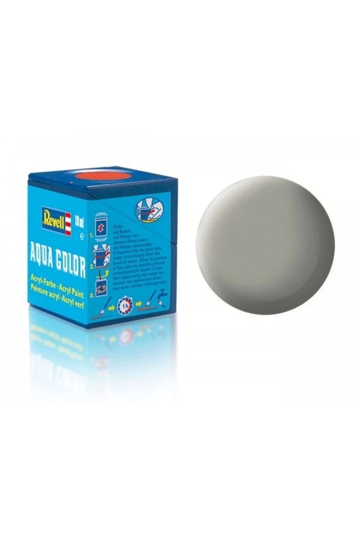 Basic Fun Çocuk Aqua Color Stone Grey - Mat Boya- 18 ml