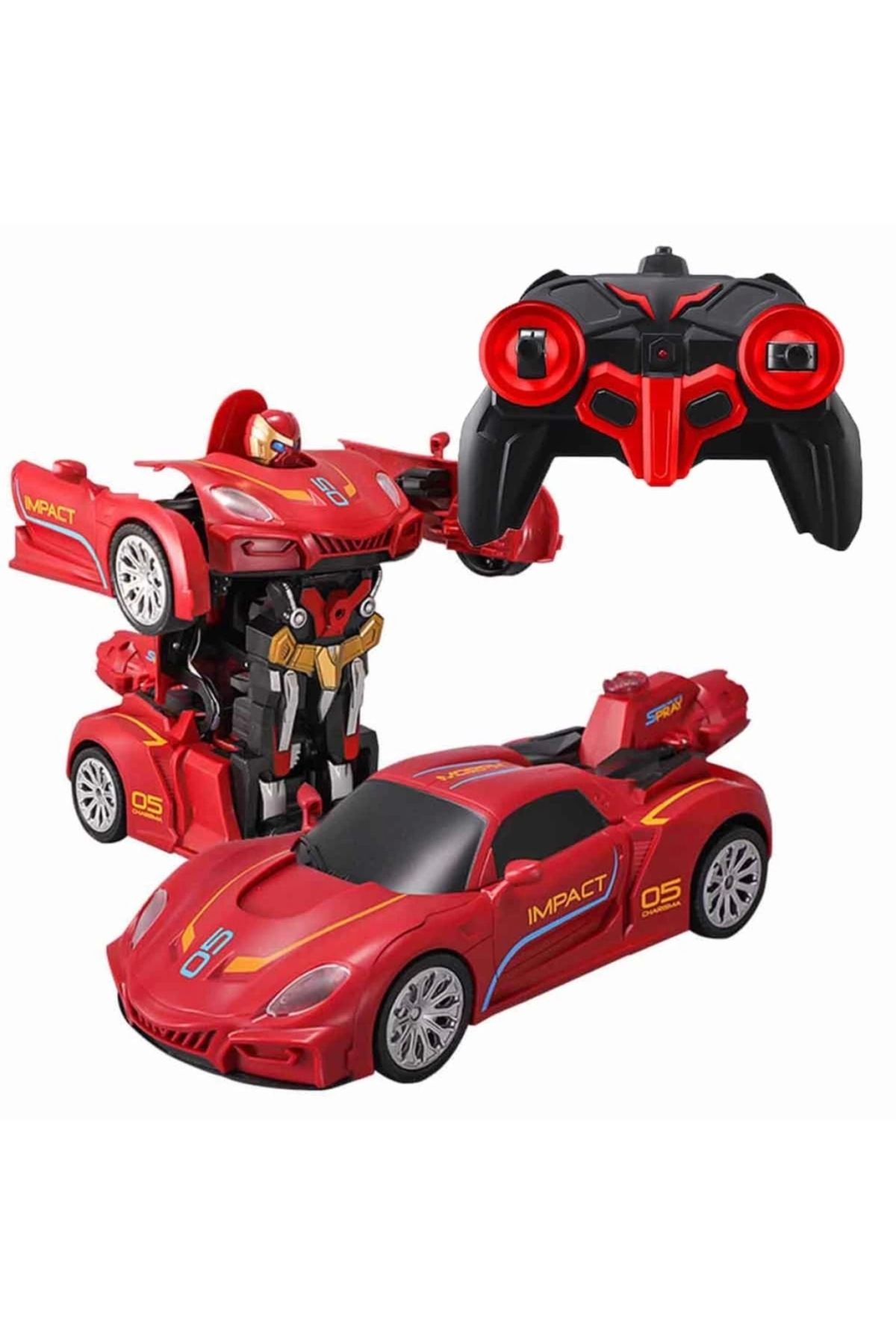 Basic Fun Çocuk Transforming Robot Racer Kumandalı Sesli ve Işıklı Robot