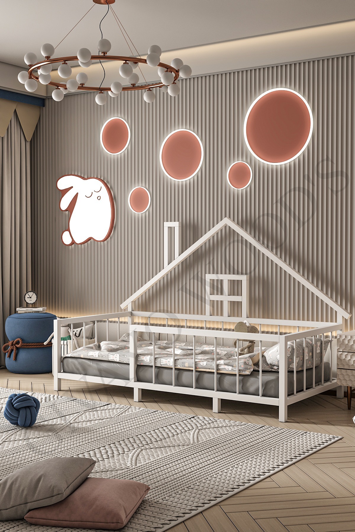 GİVAYO WOOD'S Judy Bebek Çocuk Montessori MDF Yatak fotoğrafı 3 (önizleme)