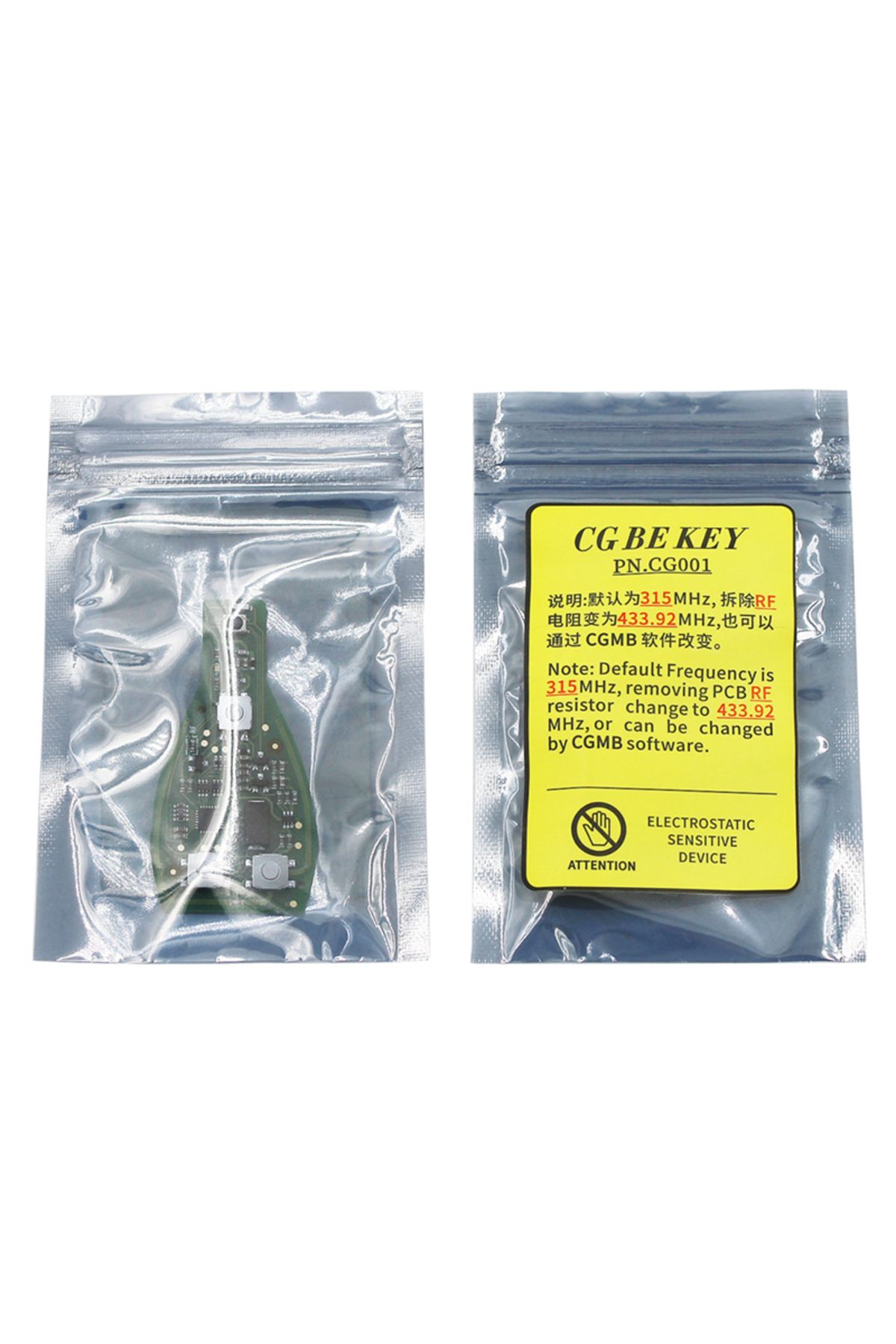Choice-1pcs Original Cgdi Mb Cg Be Key 315mhz/433mhz For Mercedes Benz Work With Cgdi Mb Programmer Support 4
