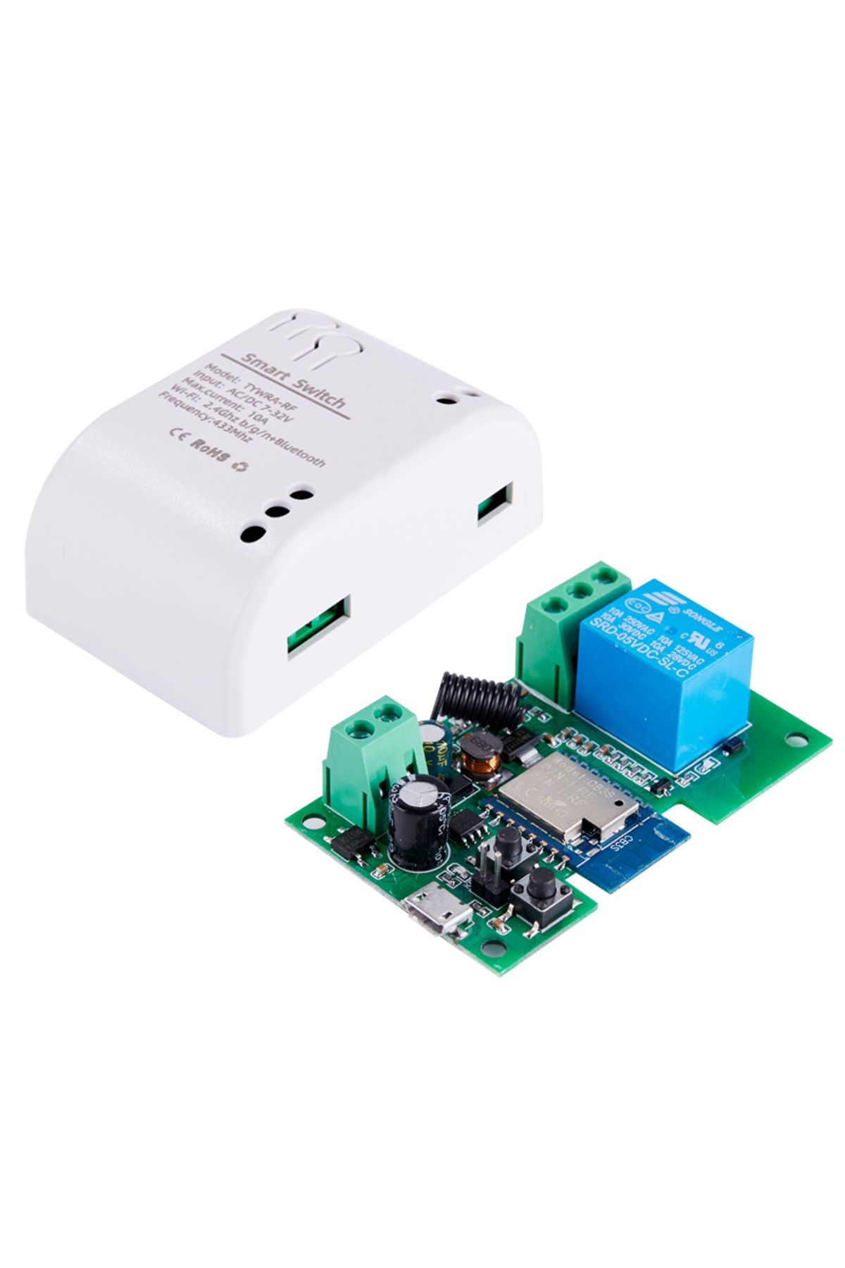 Choice-7-32v Smart Switch Tuya Smart Life 1ch Rf 12v 24v 7-32v Ac Dc Wifi Switch Work With Alexa Google Hom 7