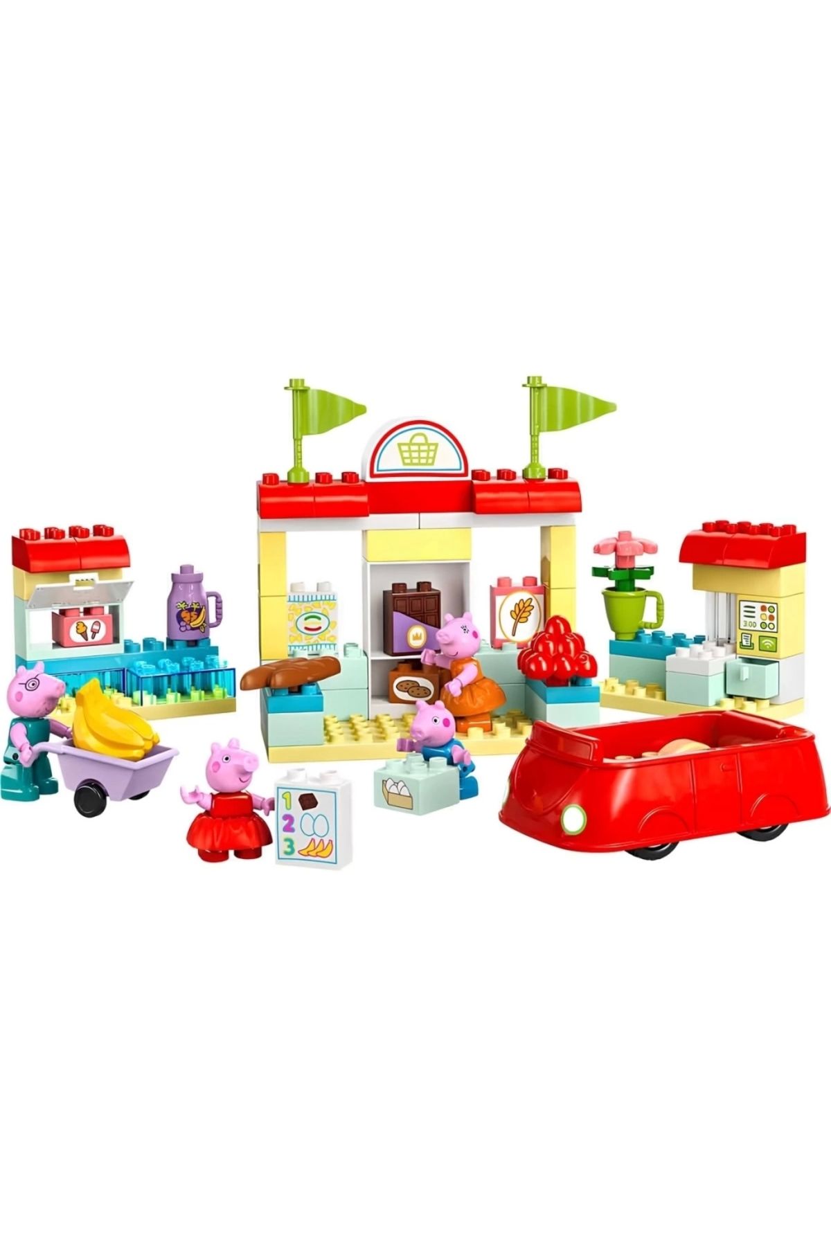 Basic Fun Çocuk DUPLO Peppa Pig Süpermarket 10434