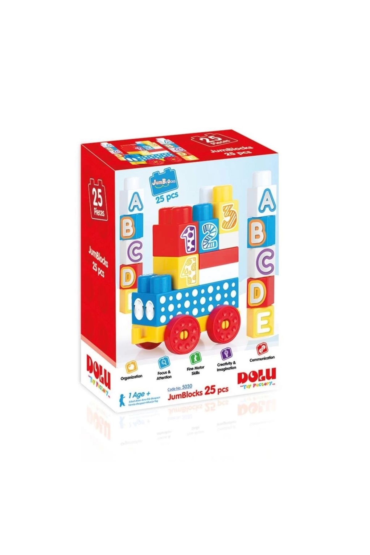 Basic Fun Çocuk 5030 Mega Blok 25'li  -Dolu Oyuncak