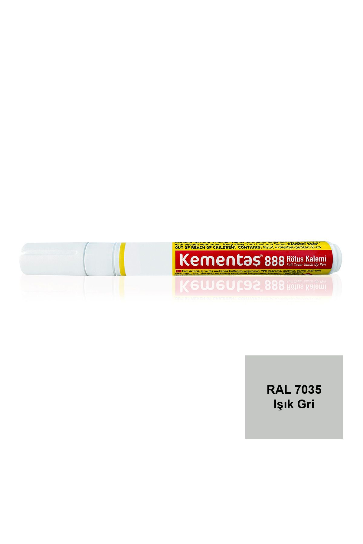 Kementaş-RAL 7035 Light Gray Full Coverage MobTouch Up Pen Full Coverage Touch Up Pens 1