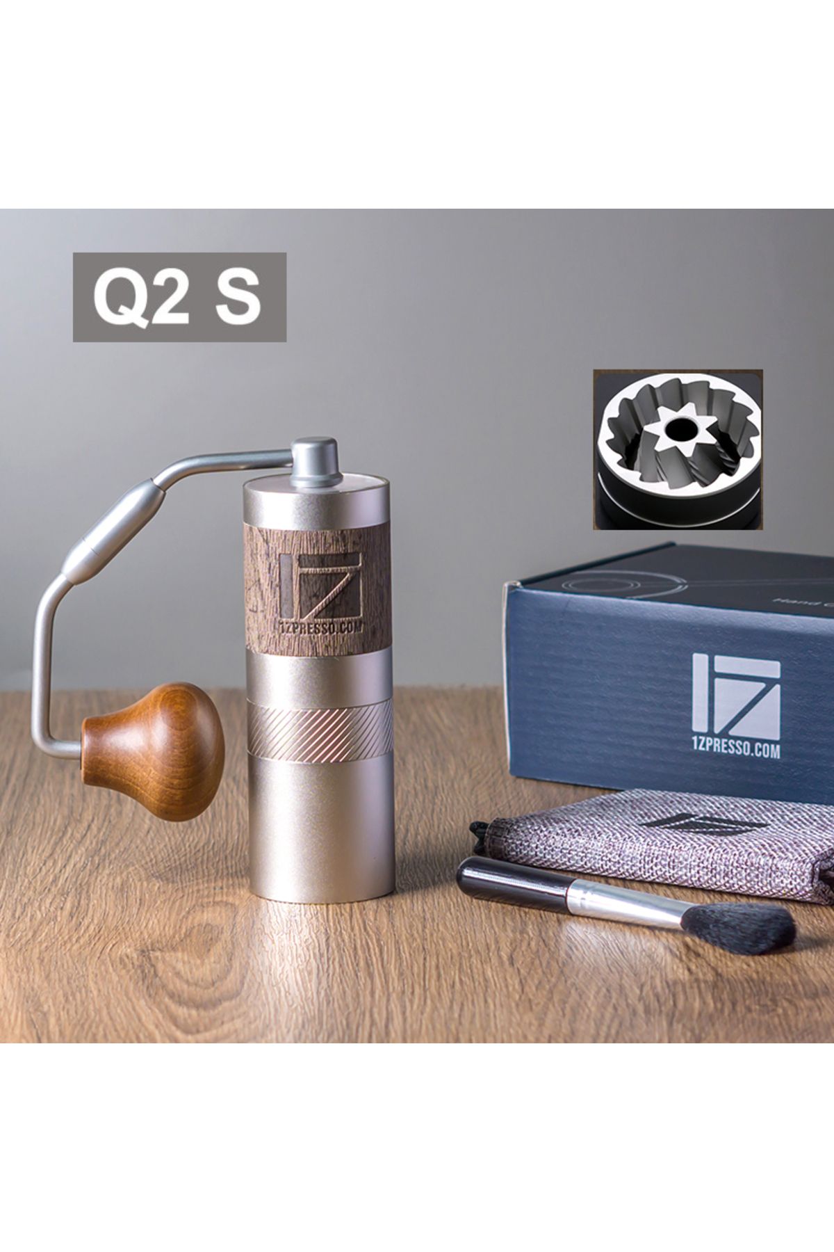 Choice-مطحنة قهوة يدوية صغيرة 7 كور بور كيو 2 إس 1zpresso Q2/s مطحنة قهوة محمولة 7 كور بور سهلة الفك 1