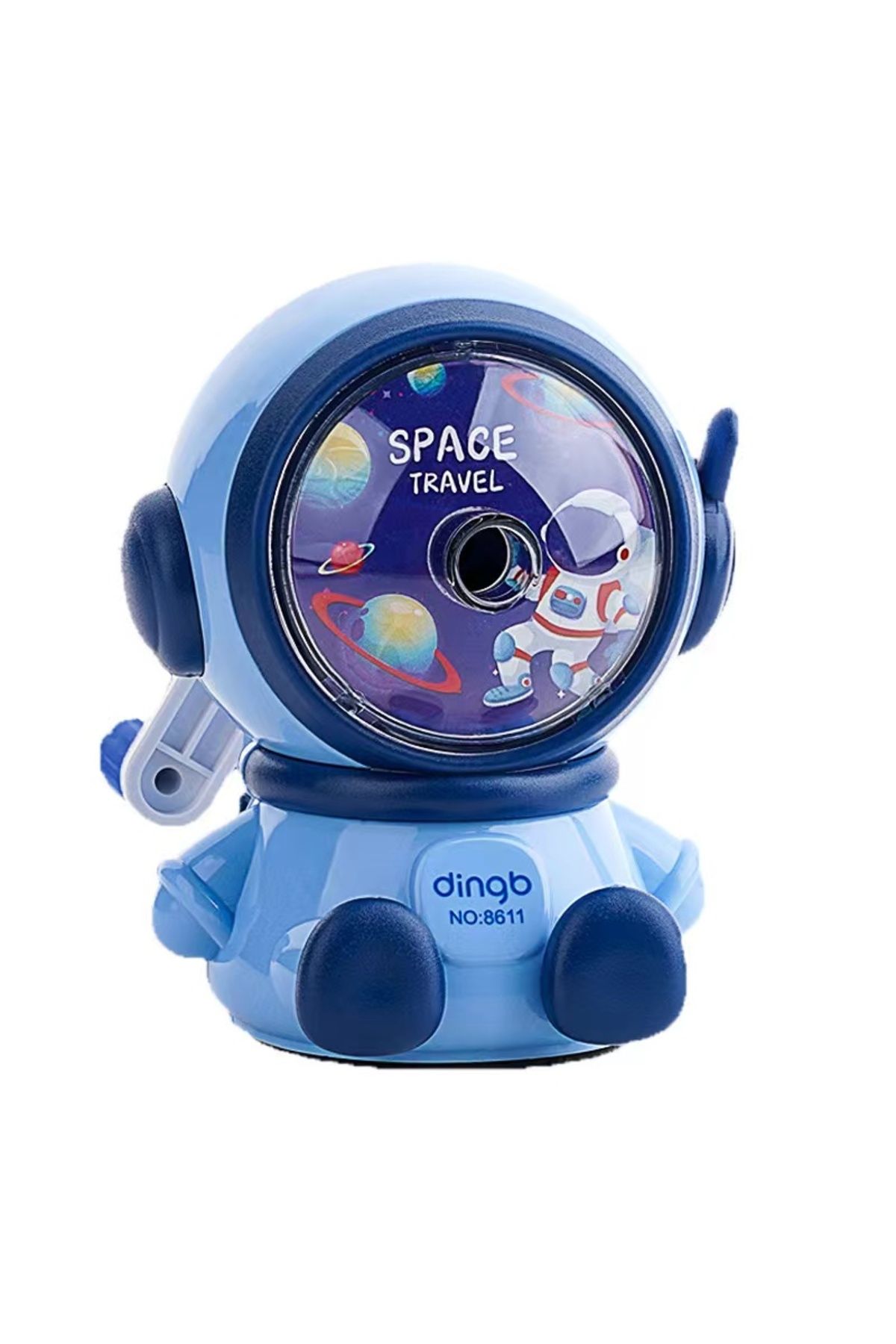 Choice-1Pcs Student Cartoon Hand Sharpener Astronaut Shape Sharpener Automatic Pencil Sharpener 8
