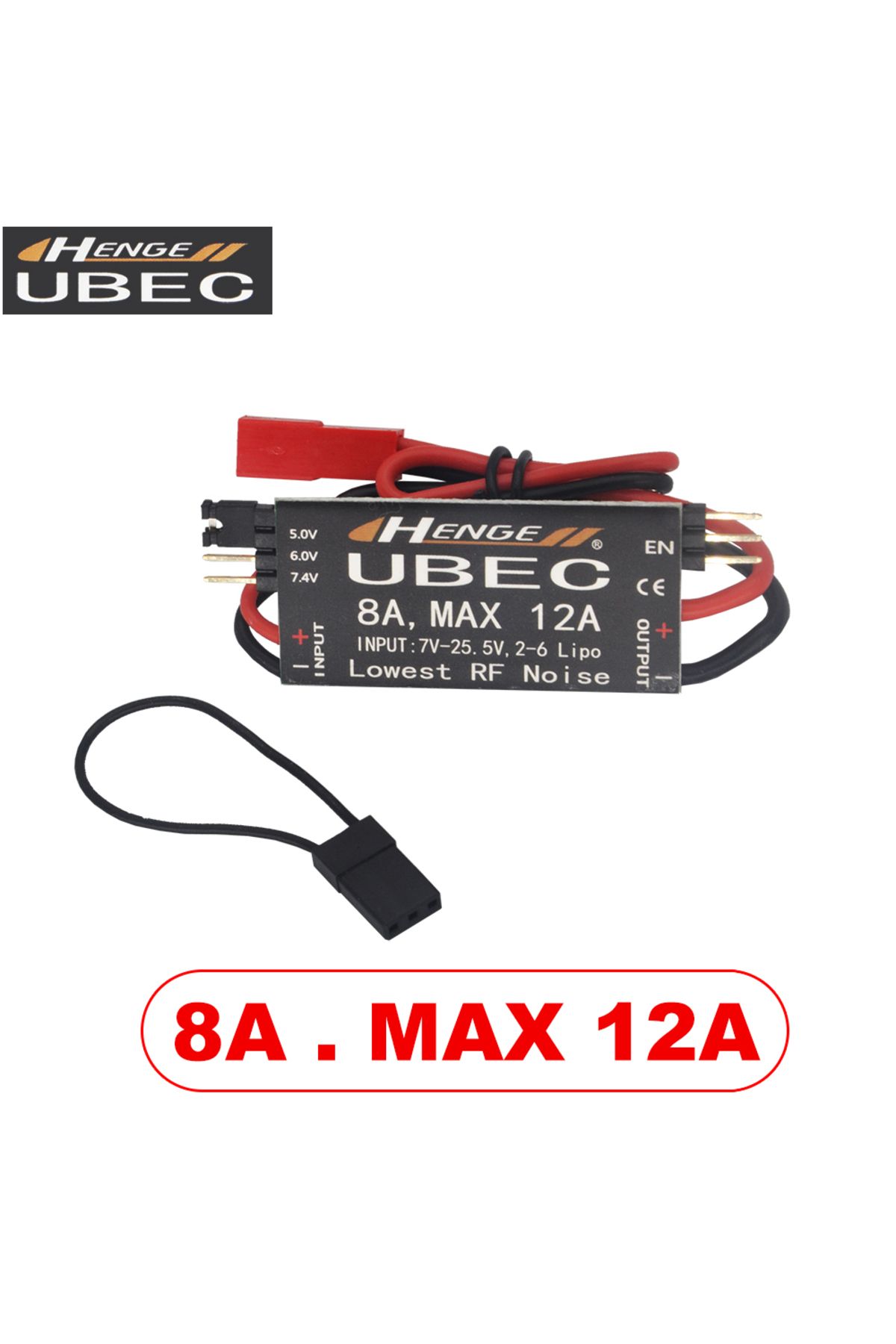 Choice-HENGE 8A UBEC Output 5V / 6V 6A / 8A Max 12A  2-6S Lipo / 6-16 cell Ni-Mh Input Switch Model BEC 1