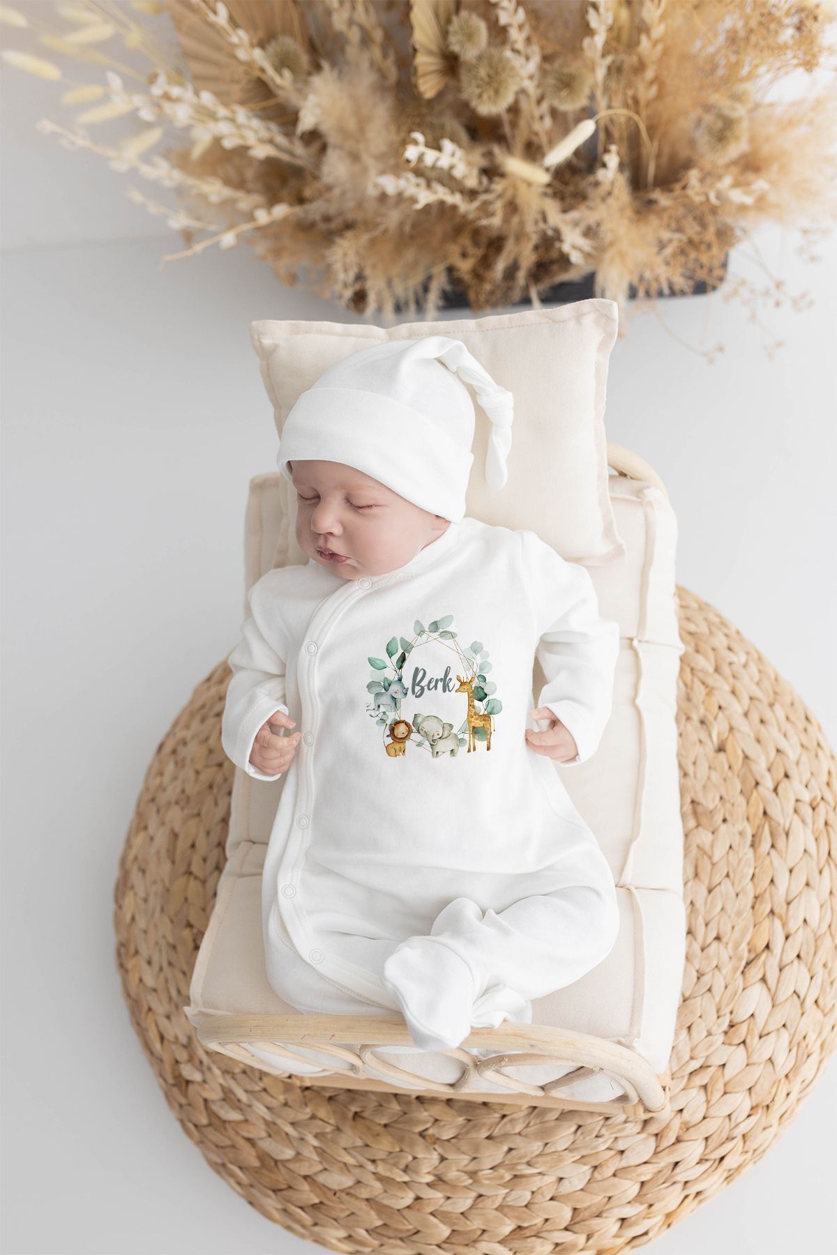 Lilabio %100 Organik Isme Özel Isimli 10lu Hastane Çıkışı Safari fotoğrafı 4 (önizleme)