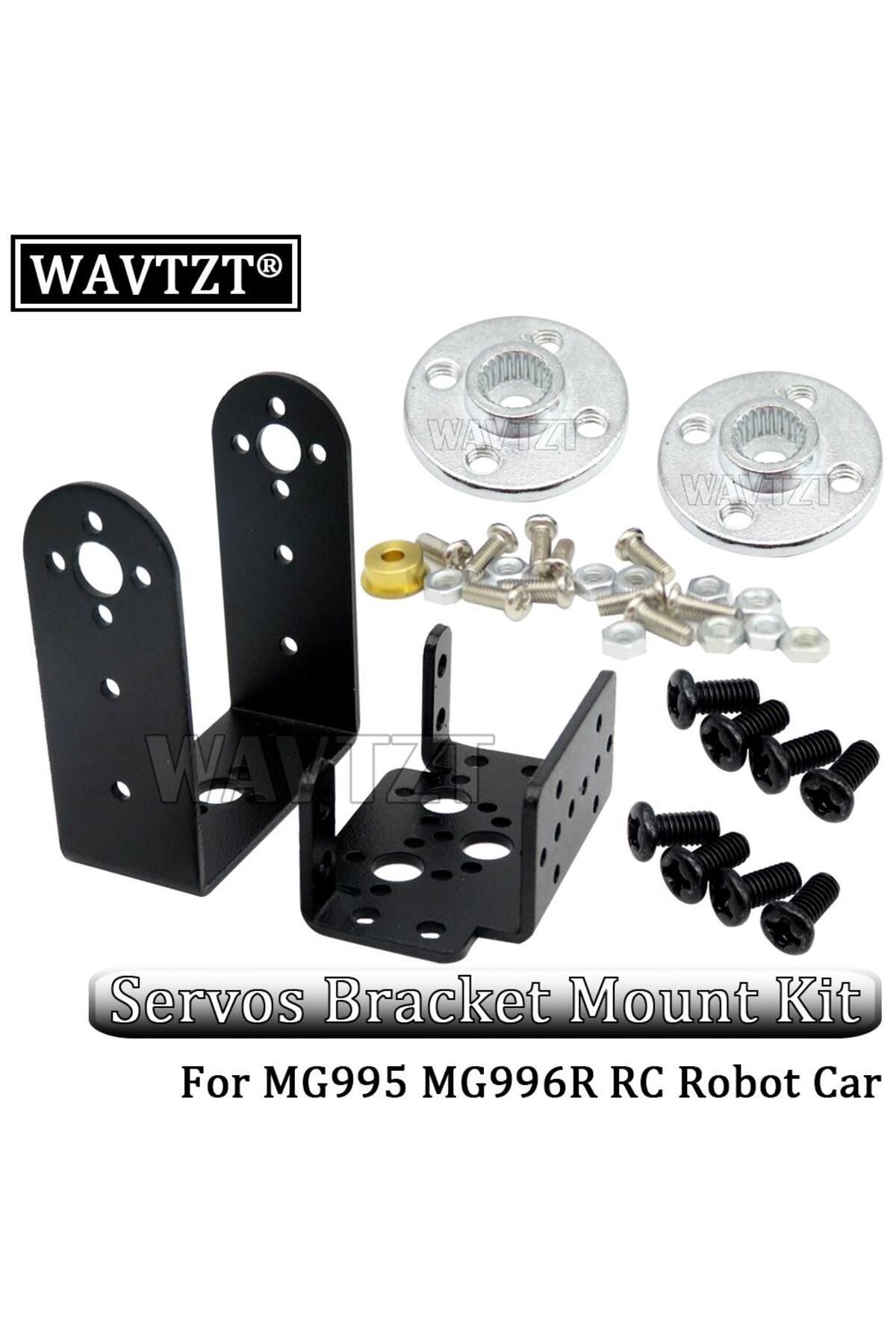 Choice-1 Set Wavtzt 1set 2 Dof Short Pan And Tilt Servos Bracket Sensor Mount Kit For Compatible Mg995 Mg99 1