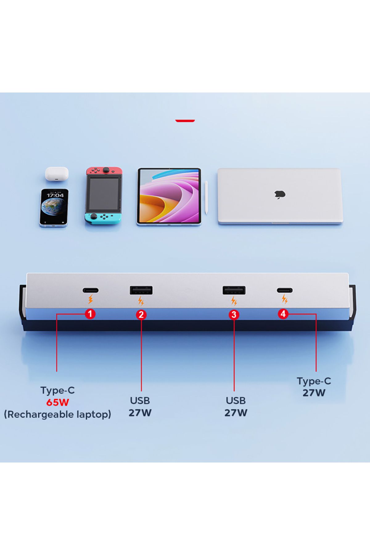 Choice-Highland Usb Hub For Tesla New Model Y 2025 Launch Juniper Central Control Fast Charging Tpye-c Usb 6