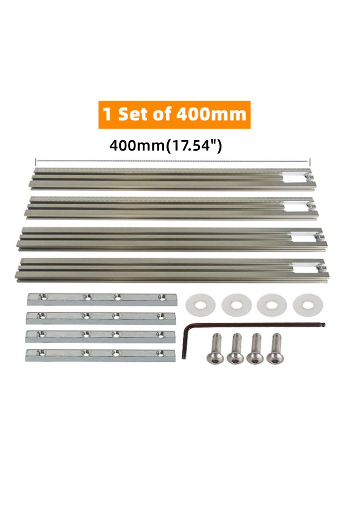 JIGHOLE-400mm Set Trimming Machine Milling Groove Engraving Guide Rail Multi-functional Adjustable Backing A 1