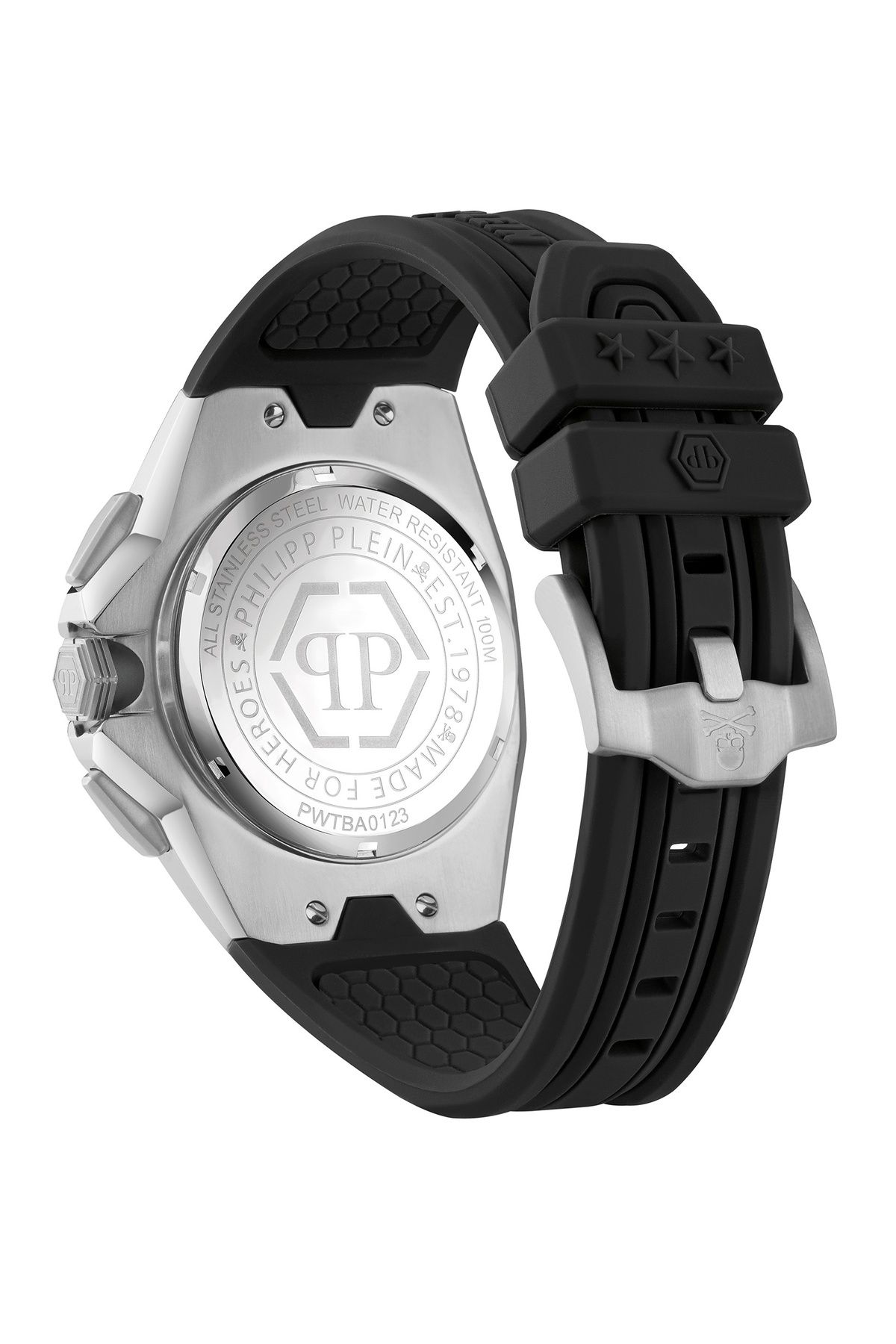 PHILIPP PLEIN-Ανδρικό ρολόι Philipp Plein PWTBA0123, Quartz, 45mm, 5ATM 3