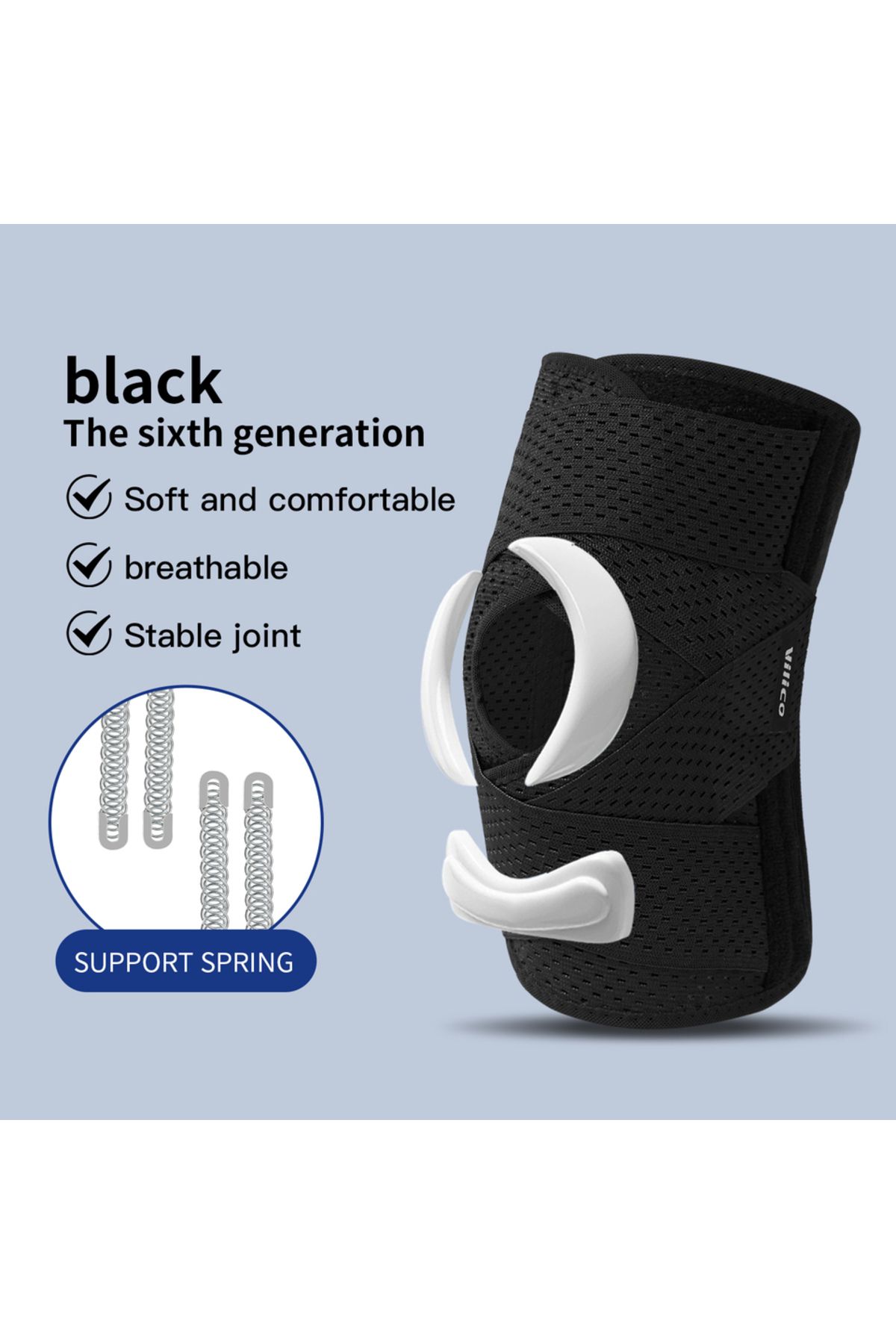 Choice-L Ab003c-bk 1pc Sports Kneepad Men Women Pressurized Elastic Knee Pads Arthritis Joints Protector Fi 1