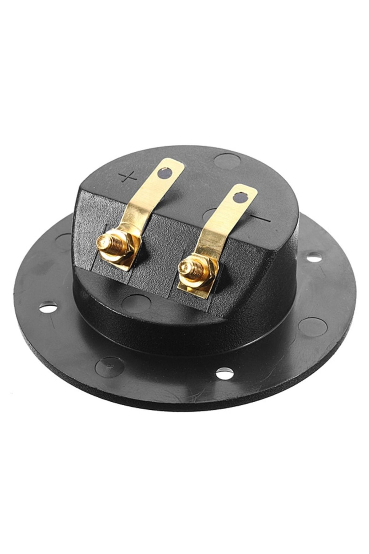Choice-1pc Car Stereo Speaker Terminal Board Round Double Binding Post Screw Connector Subwoofer Plug 2
