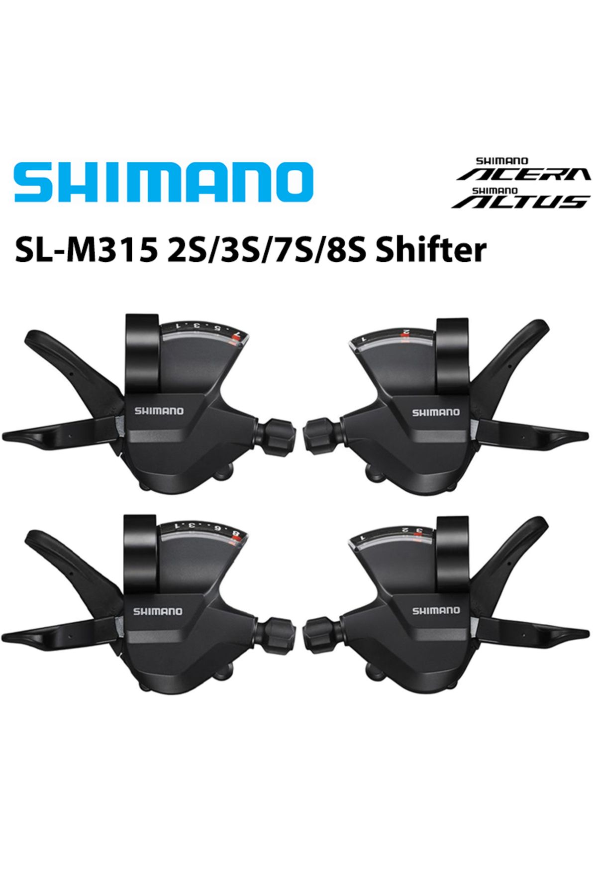 Choice-Shimano Altus ACERA SL-M315 Bike Shifter Lever 2S 3S 7S 8S 2x7 2x8 3X8 Speed Shifter Trigger Rapi... 8