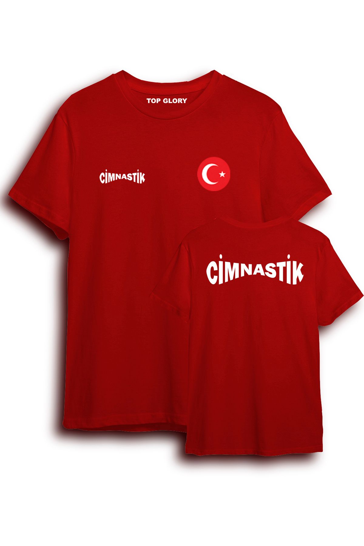 TOP GLORY Cimnastik Milli Takım Tişört Cimnastik T-Shirt CMCS3001