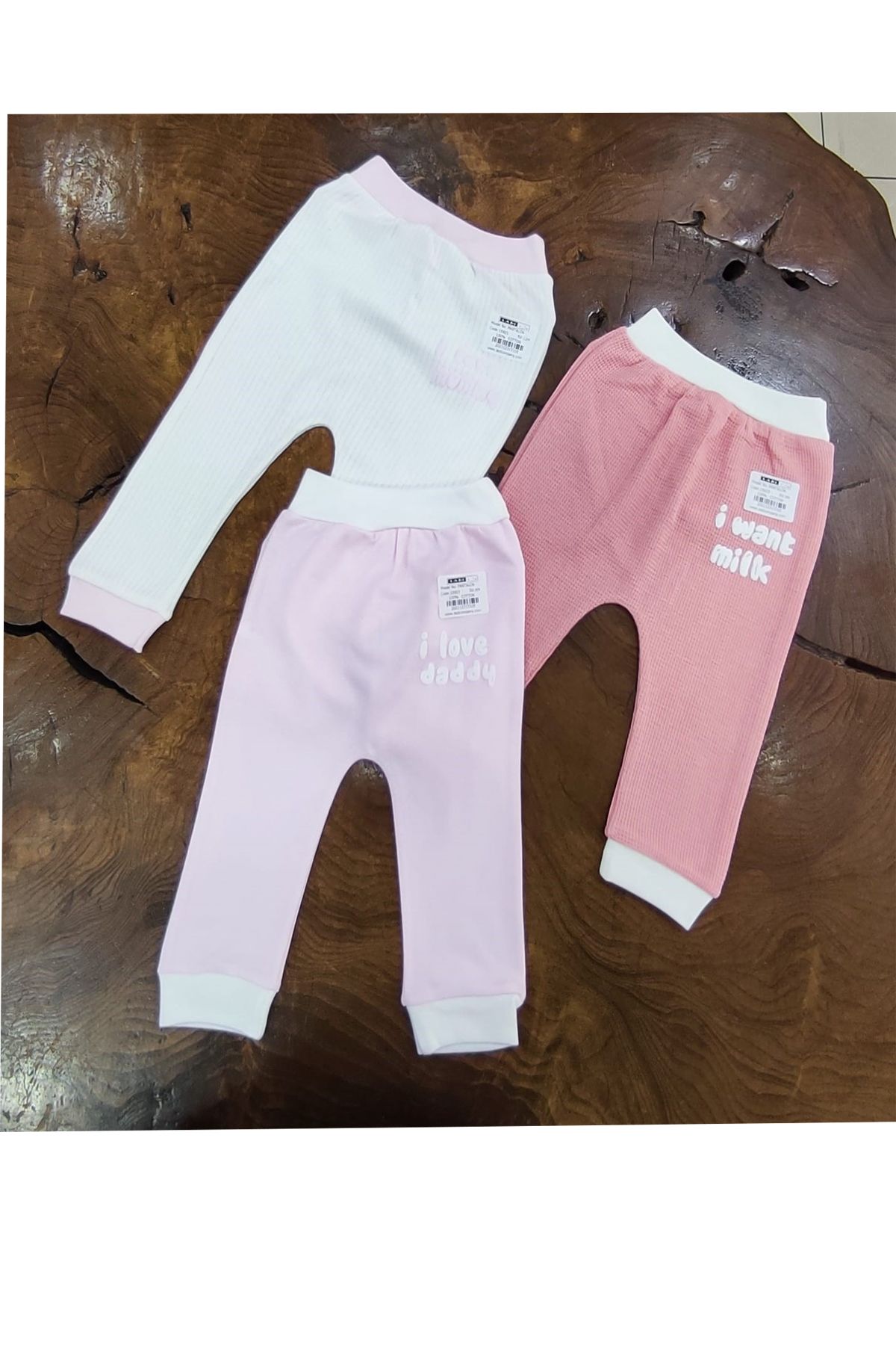 Kindo Baby Bebek pantolon  pijama 3 lü set 3/6/9 ay