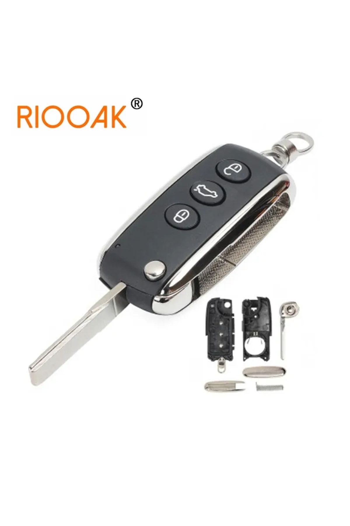 Choice-3 Buttons Folding Flip Remote Auto Car Key Shell Case Cover for Bentley Mulsanne Hurtling GT Flyi... 6