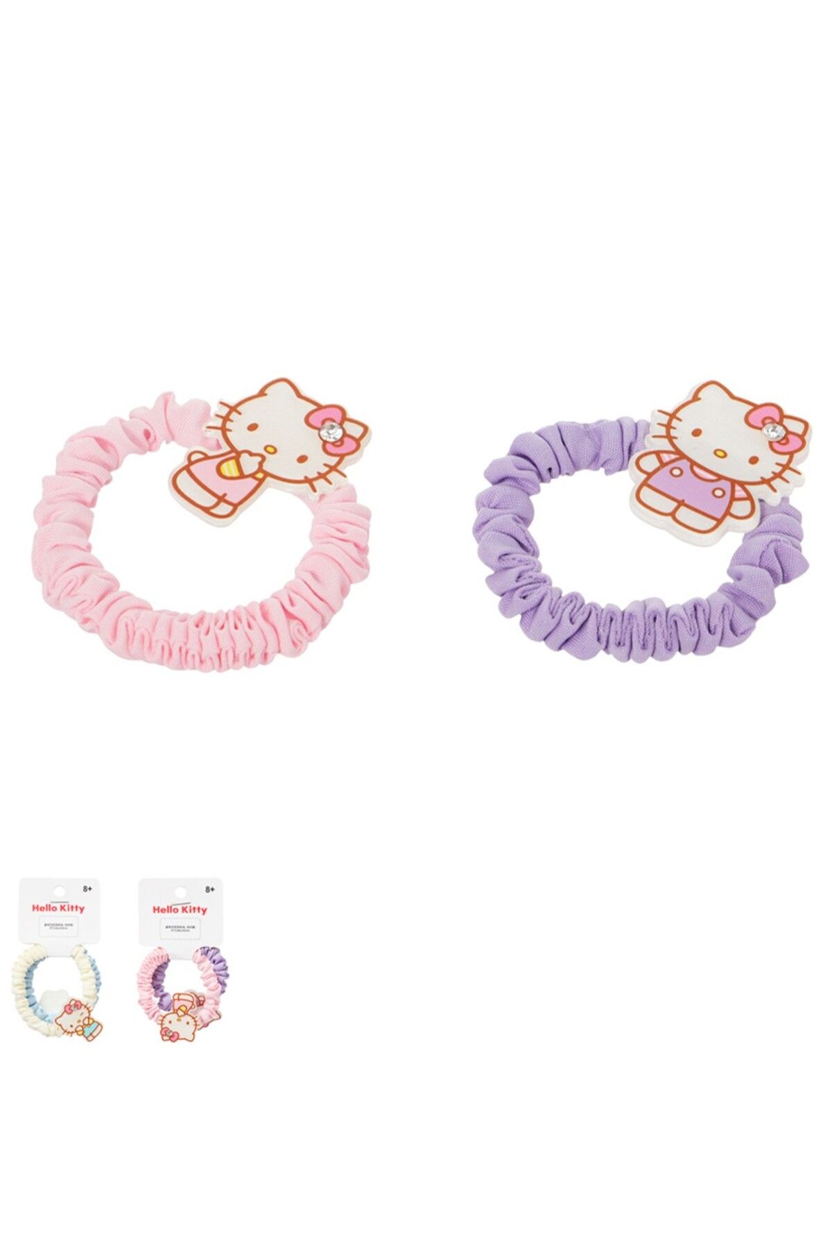 Miniso Hello Kitty Lisanslı Kumaş Saç Lastiği (2 adet)