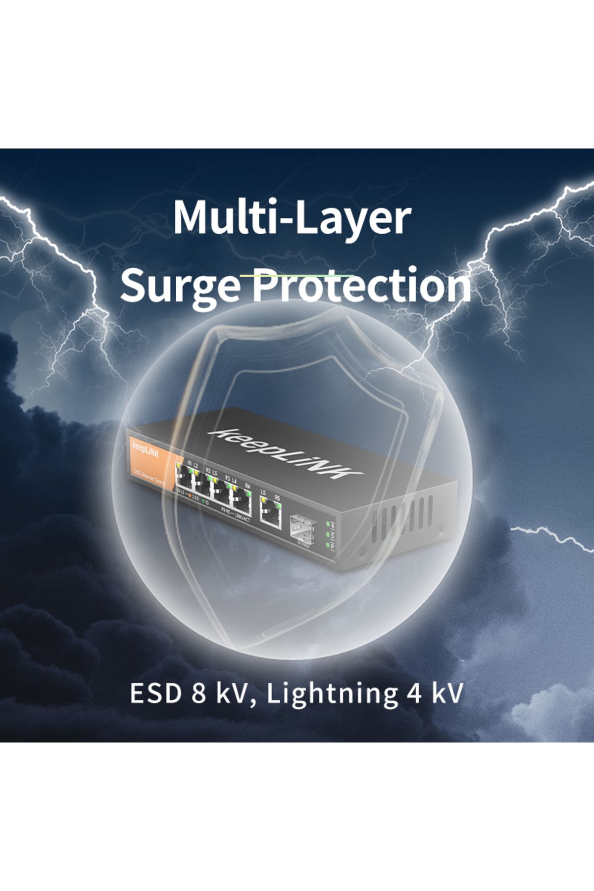 Choice-Switch With Eu Plug 5-port Multi-gigabit 2.5gbps Unmanaged Plug And Play Network Ethernet 2.5g Swit 3