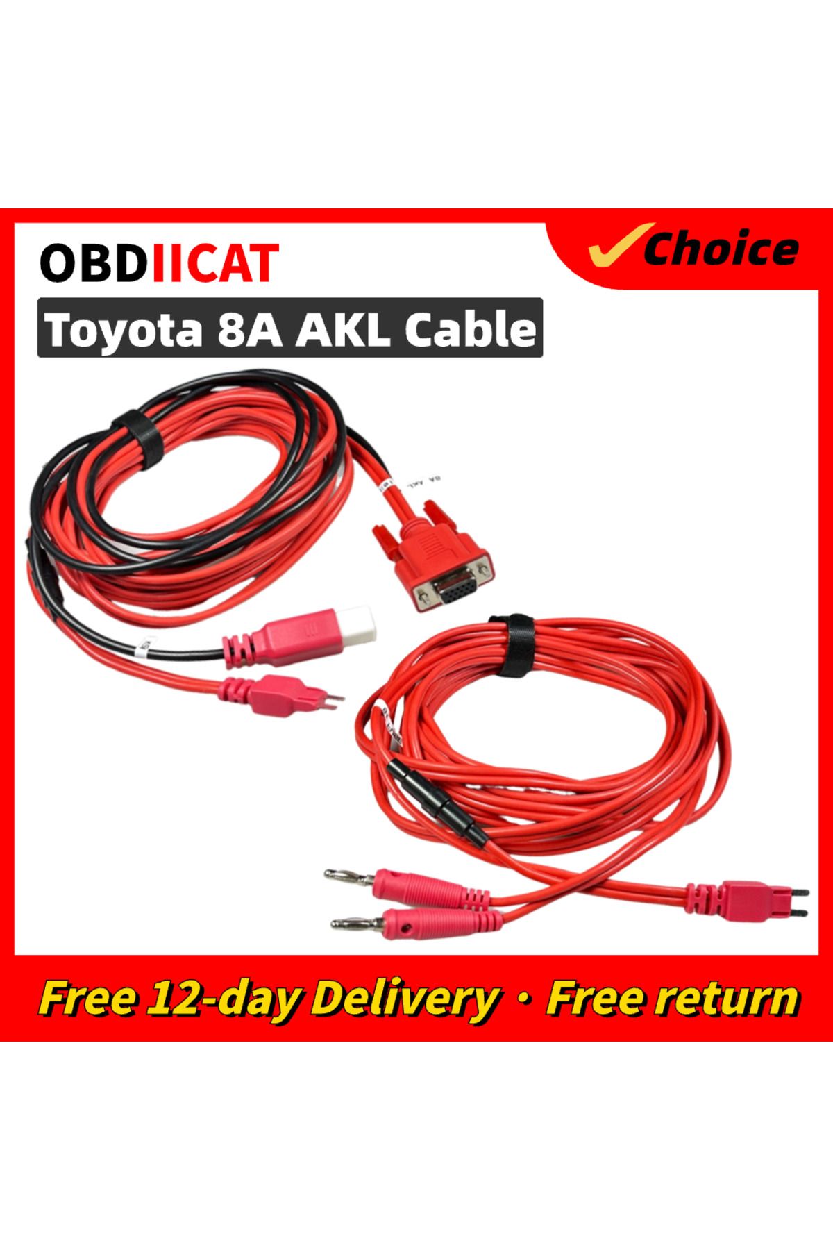 Choice-2023Autel for Toyota 8A AKL Cable Non-Smart Key All Keys Lost Adapter Work with APB112 and G-Box2... 1