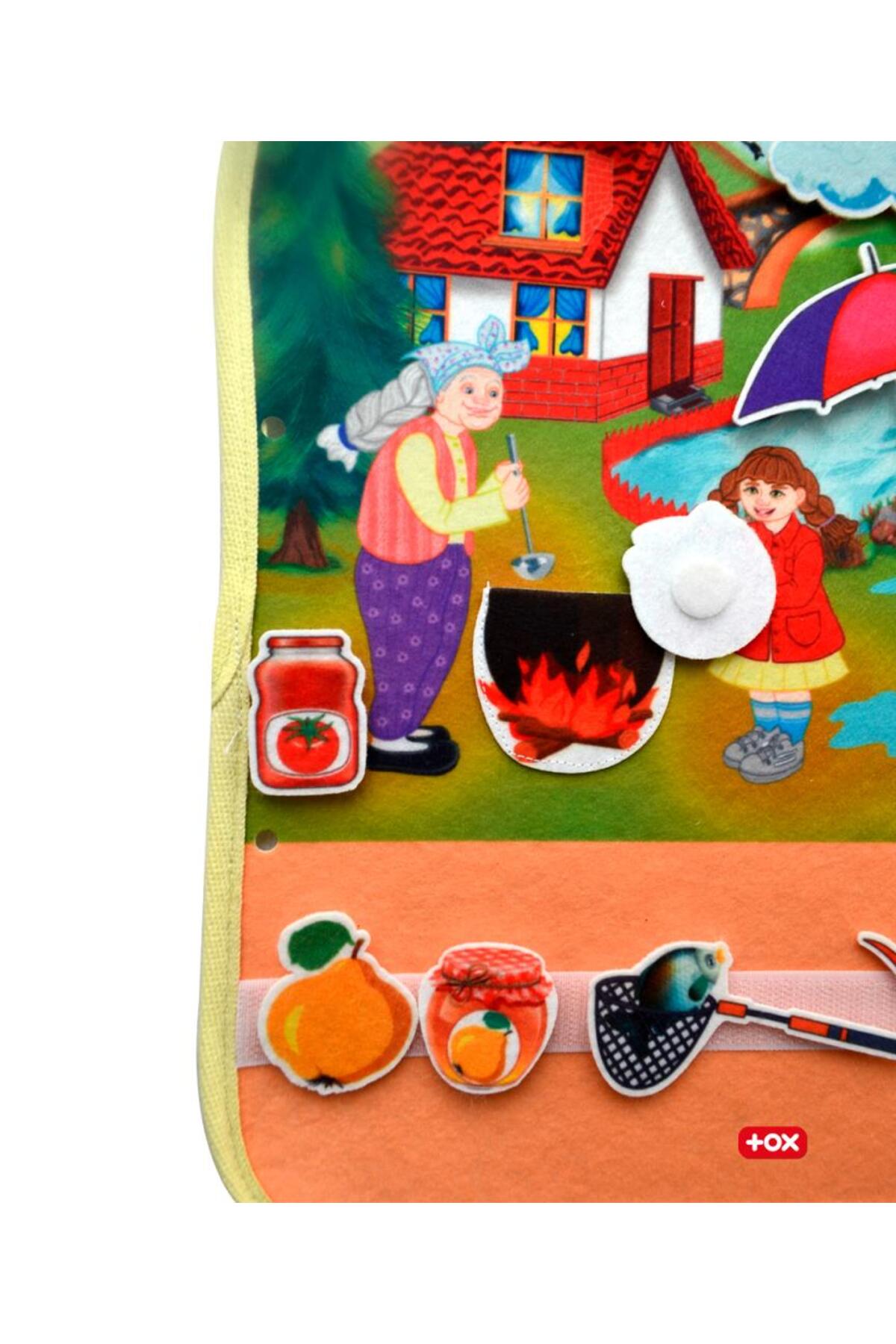 (پاییز) برگه فعالیت نمدی با چسب نواری - فعالیت کودکان، اسباببازی آموزشی