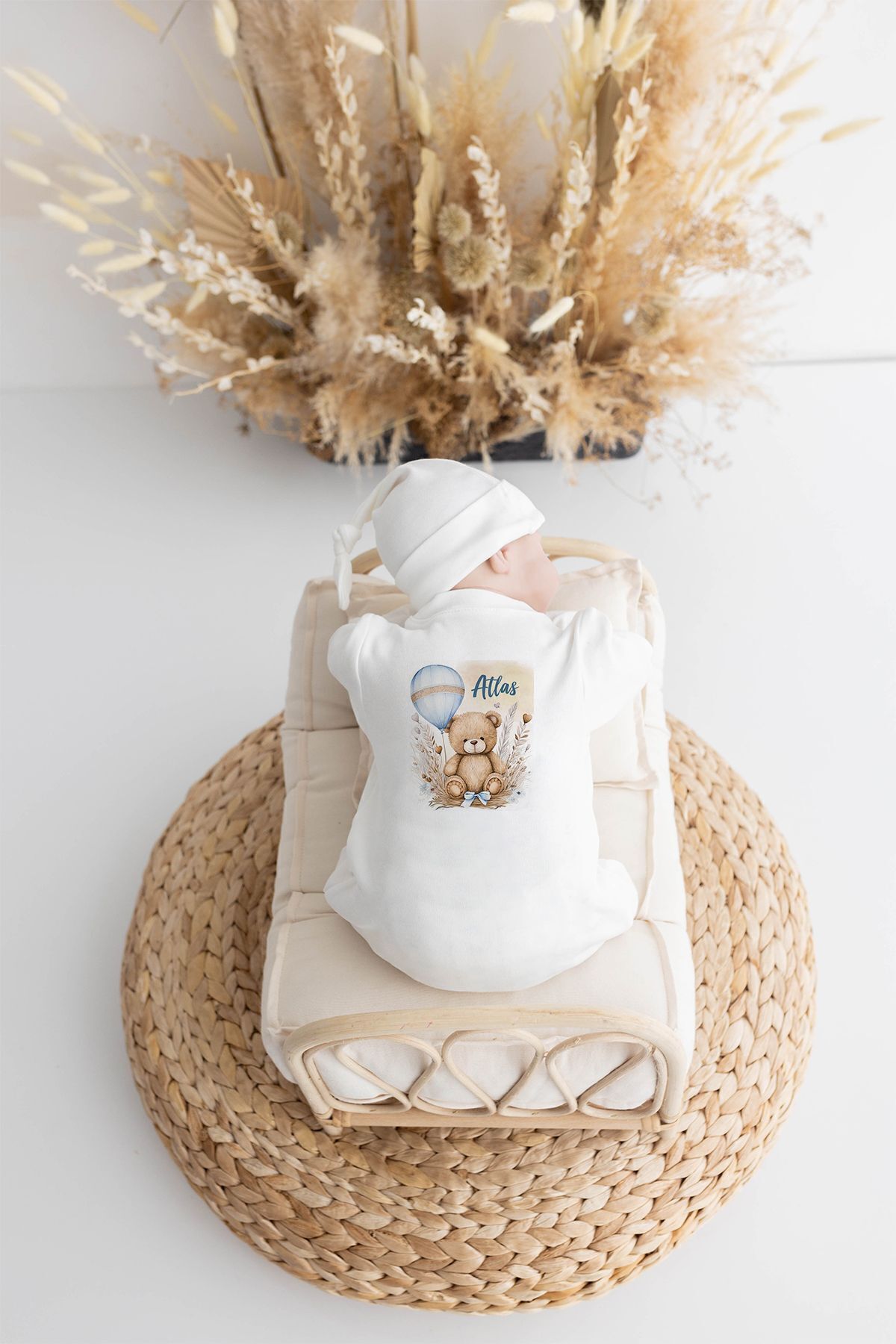 Lilabio %100 Organik İsme Özel İsimli 10lu Hastane Çıkışı Ayıcık fotoğrafı 3 (önizleme)