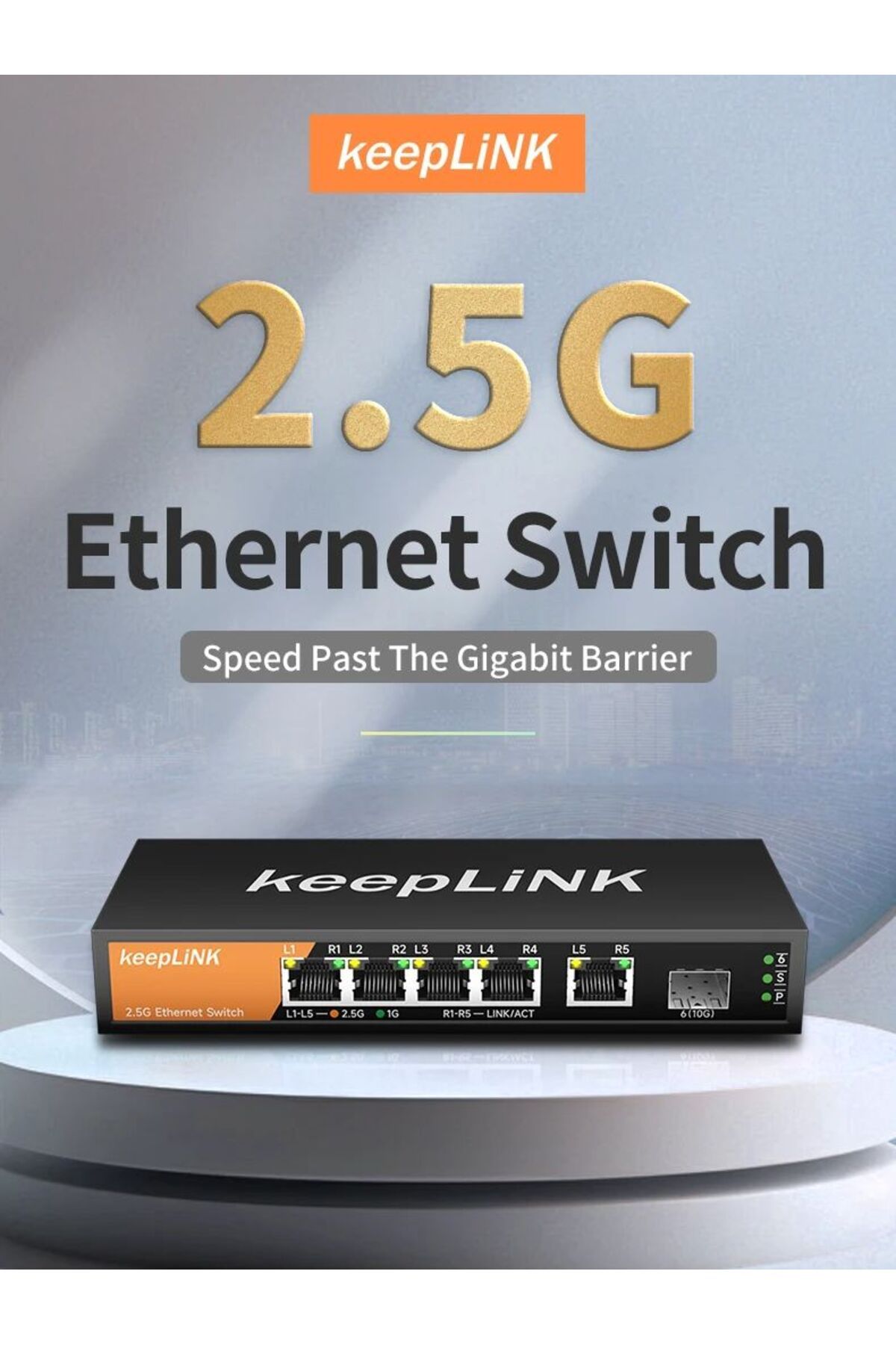 Choice-Switch With Eu Plug 5-port Multi-gigabit 2.5gbps Unmanaged Plug And Play Network Ethernet 2.5g Swit 7