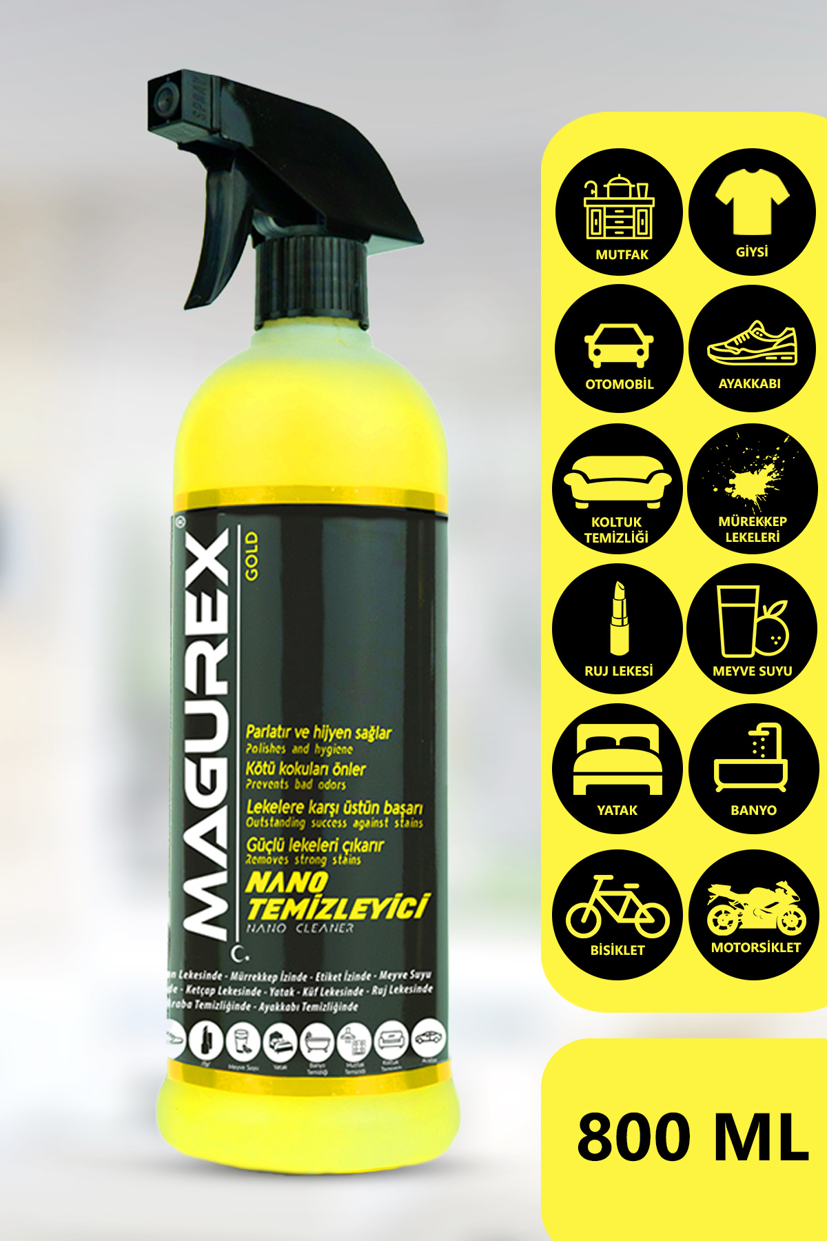 MAGUREX Nano Leke Çıkarıcı 800 ml.