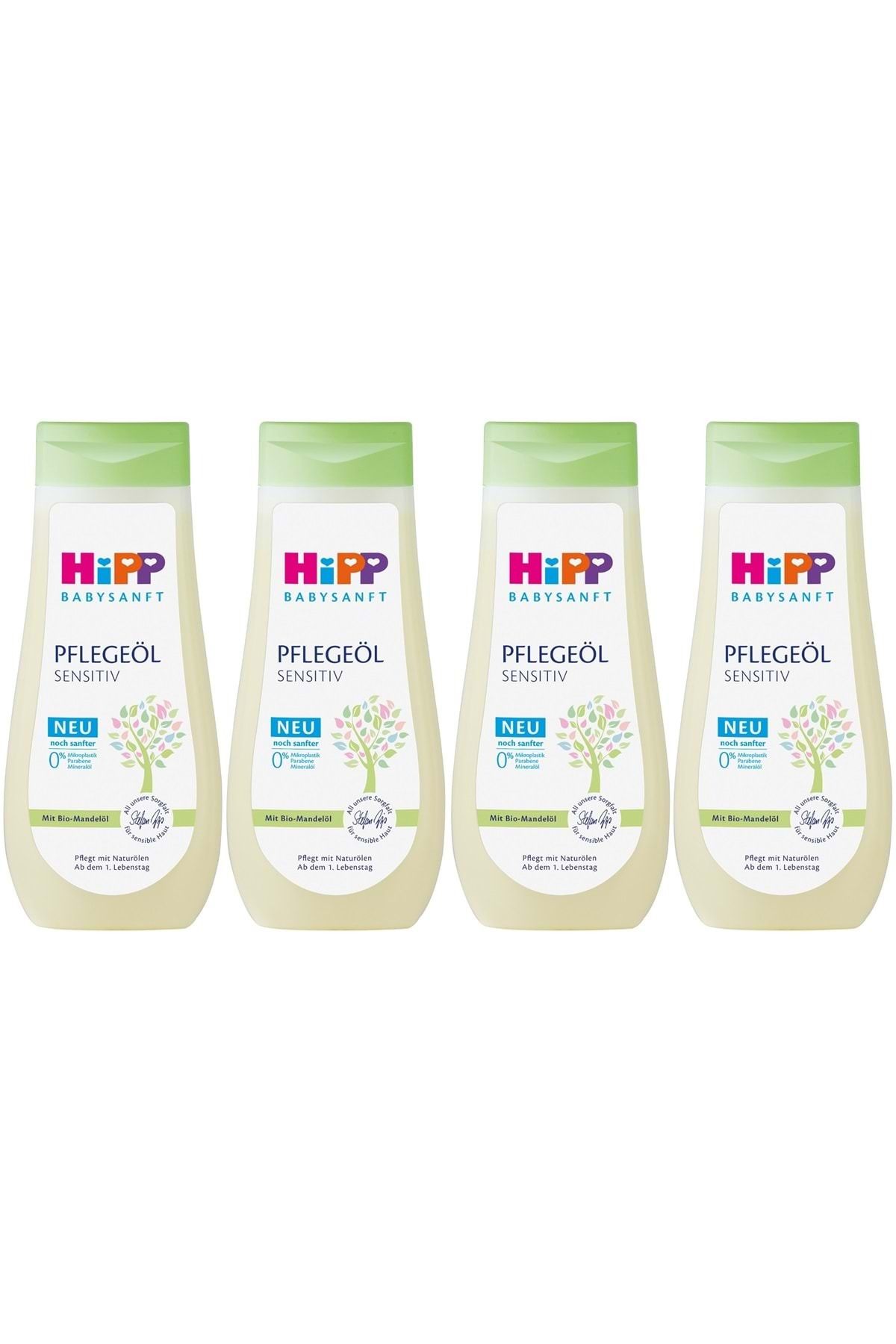 Hipp Babysanft Bebek Bakım Yağı/Pelegeöl Sensıtıv 200ML (4 Lü Set)