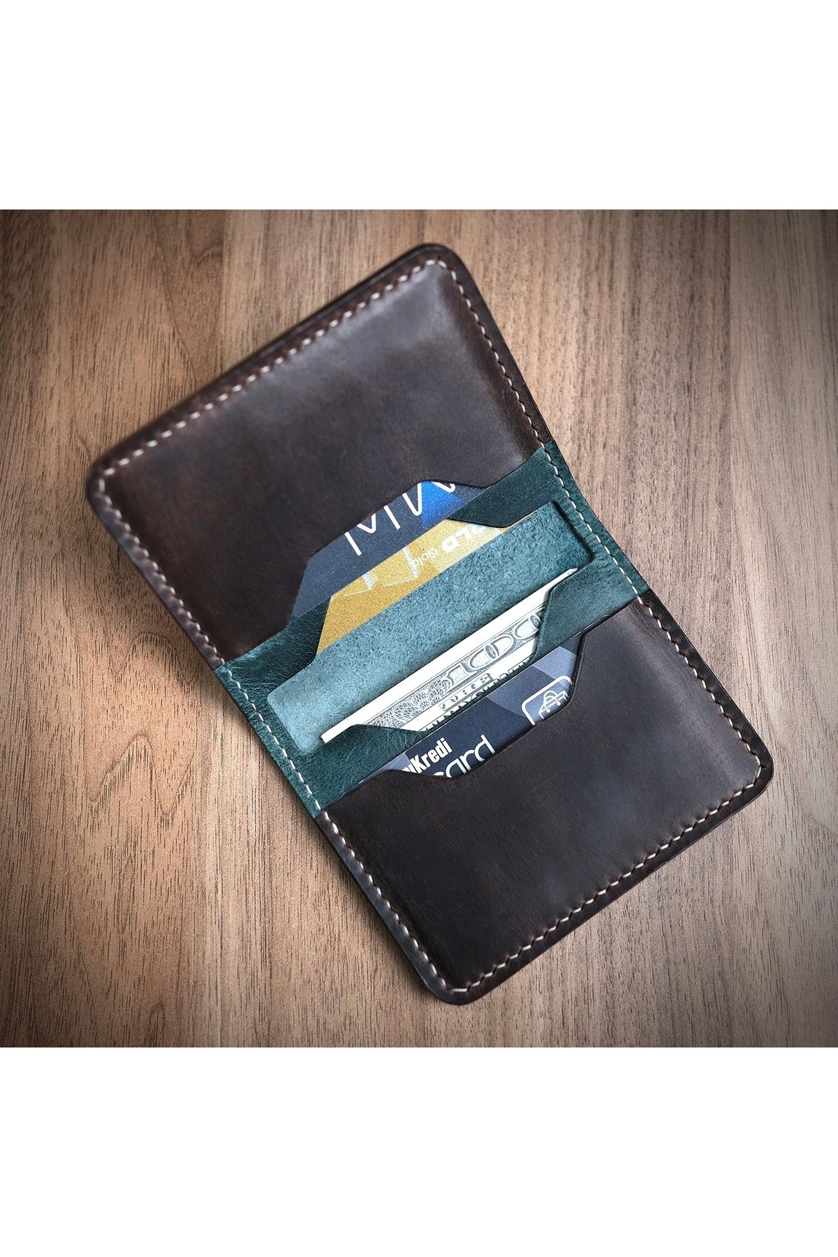 shop Personalized Leather Bifold Wallet V2 Mini - Handmade Premium Leather Wallet