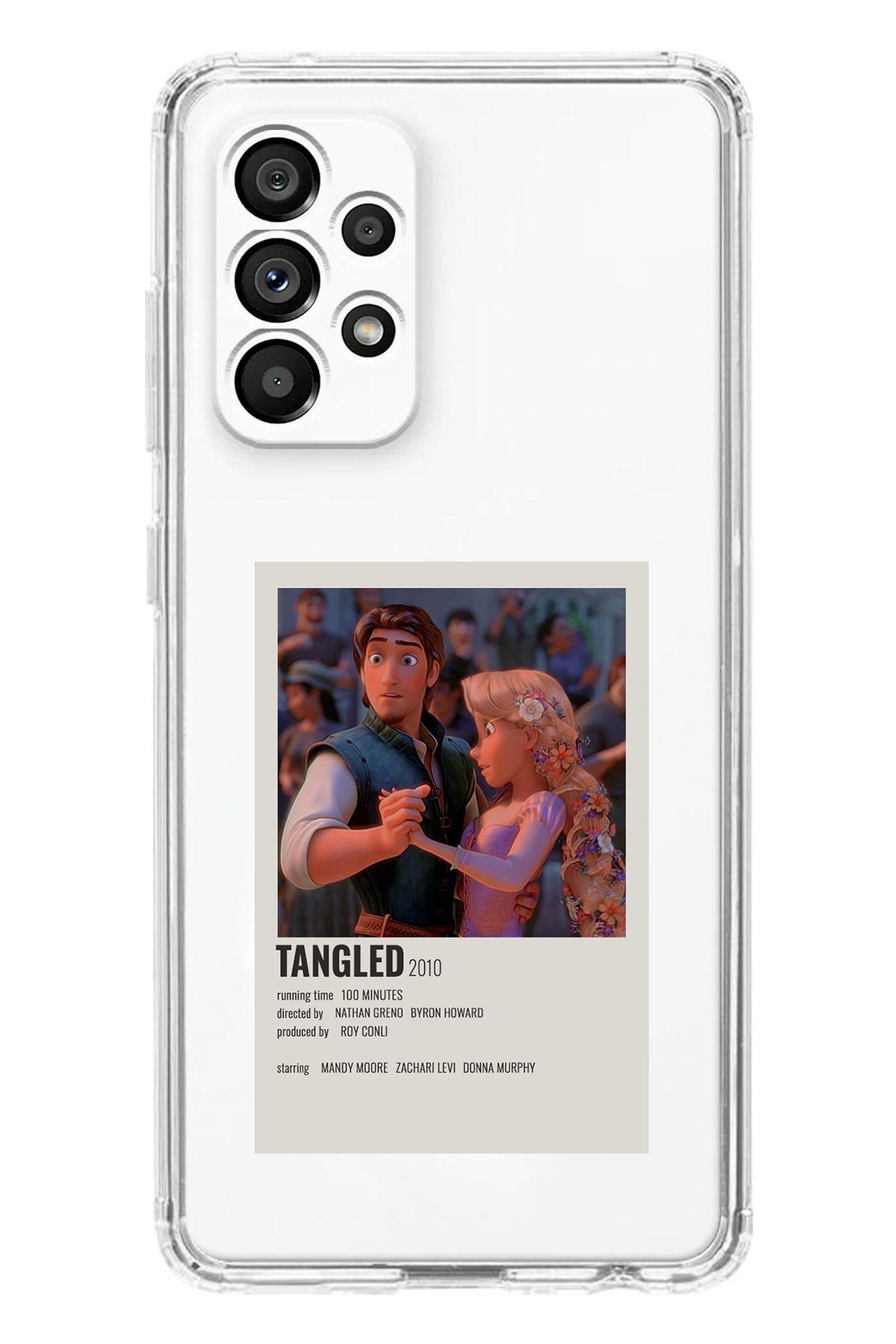 TechTree SAMSUNG Galaxy A23 Uyumlu Rapunzel Tangled Tasarımlı Şeffaf Silikon Kılıf