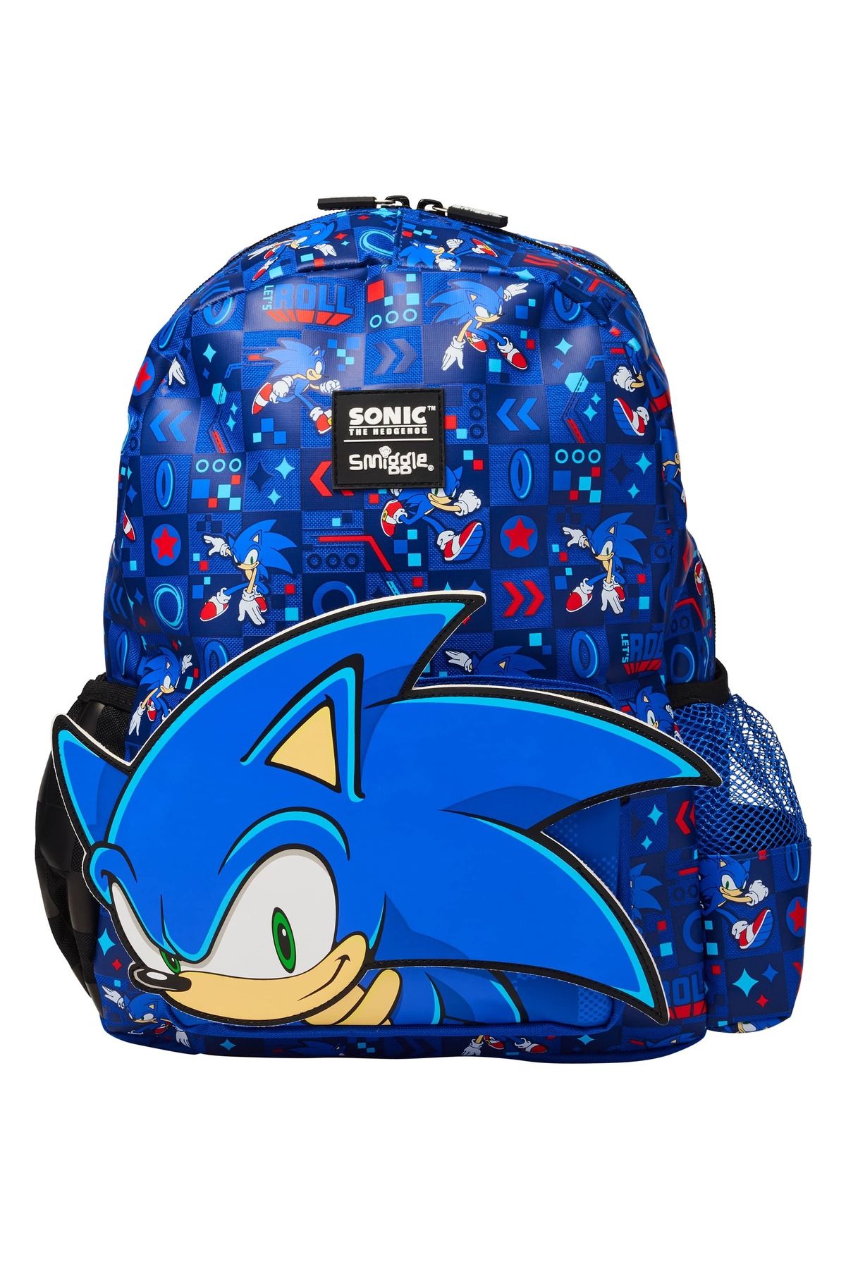 SMIGGLE 3 BOYUTLU SONIC KAPŞONLU SIRT ÇANTASI