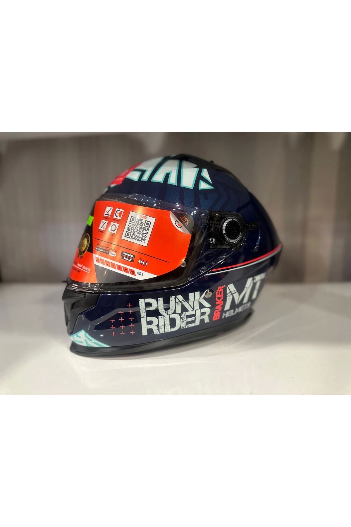 MT Helmets-Helmet mt Braker Sv Punk Rider C7 Bright Blue/black 1