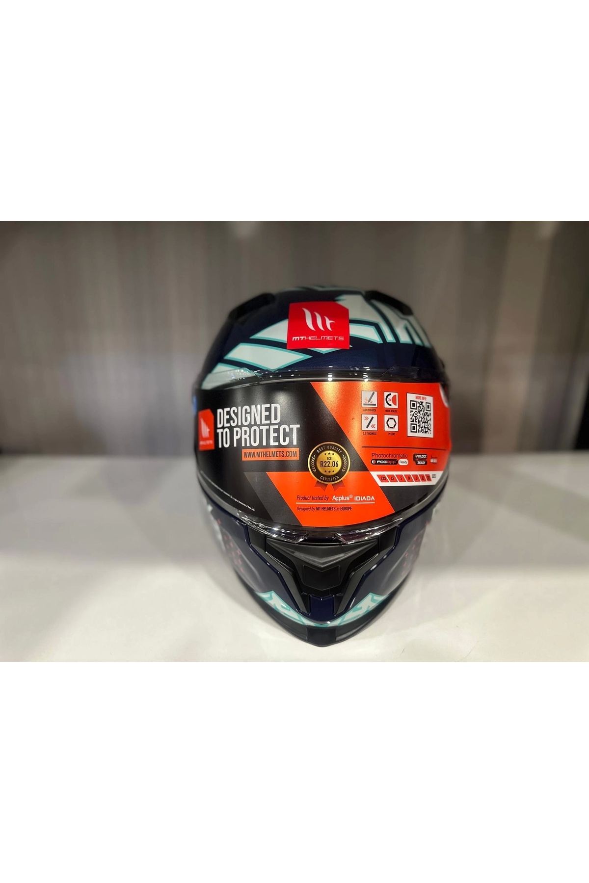 MT Helmets-Helmet mt Braker Sv Punk Rider C7 Bright Blue/black 5
