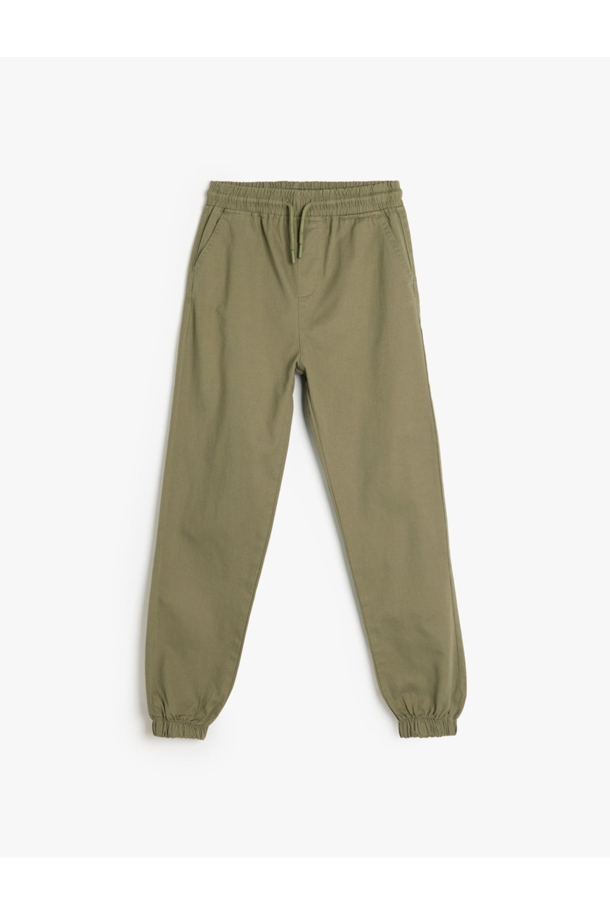 Koton-Pocket Detailed Cotton Green Boy's Sweatpants 5Skb40053Tw 1