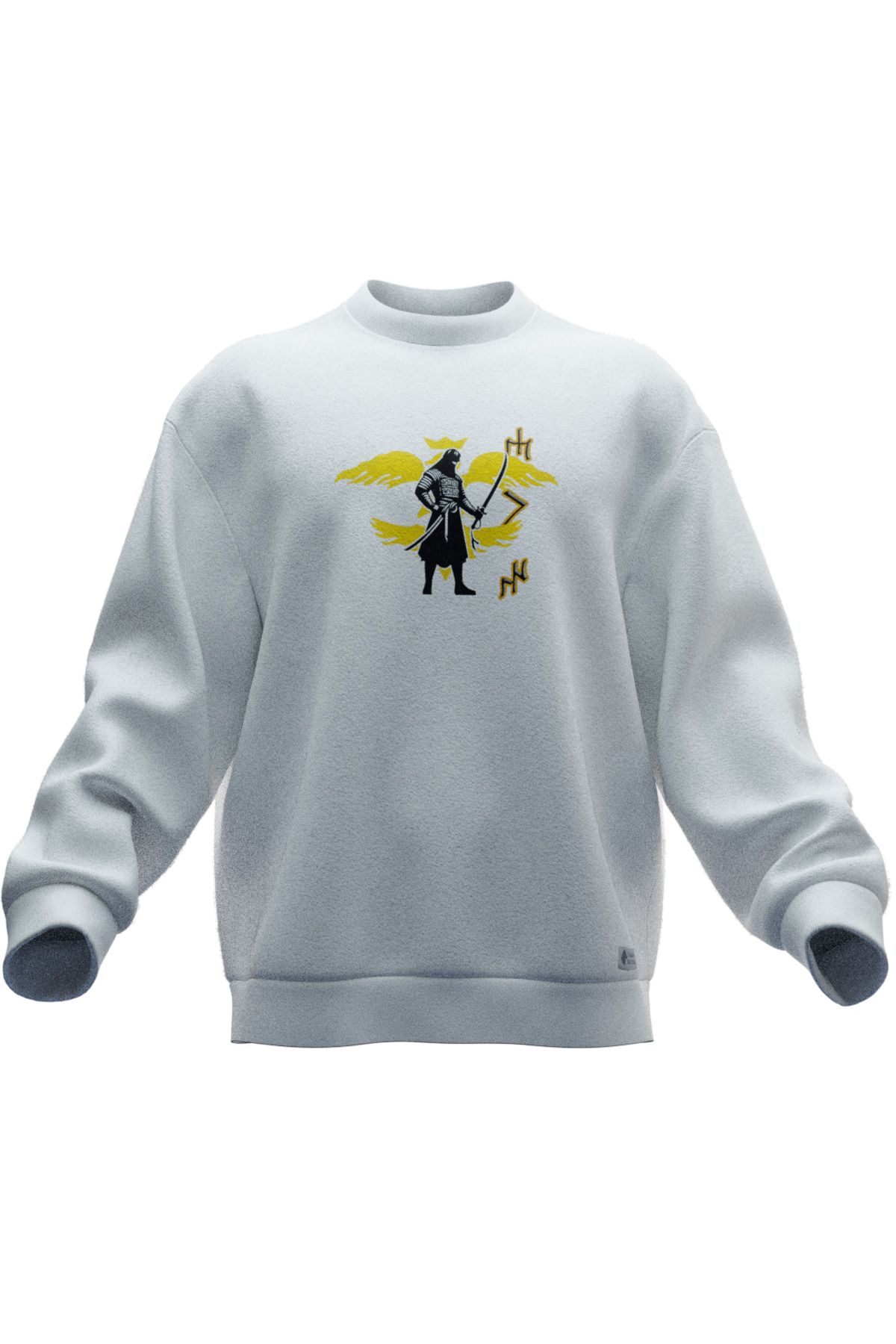 TURAN TACTICS Hun Tasarımlı Rahat Kalıp Unisex Sweatshirt