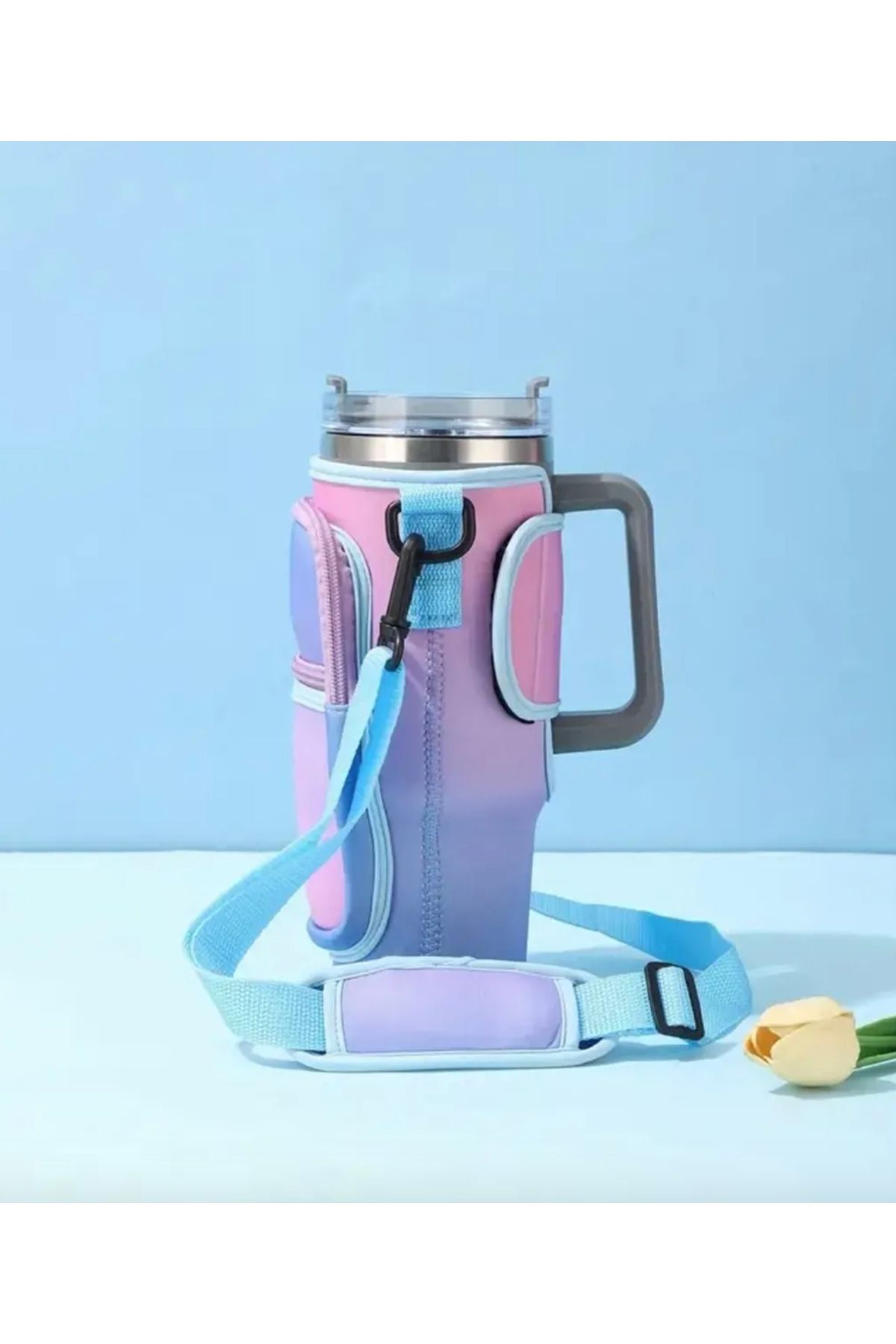 کاور محافظ ترموس Quencher با بند شانه‌ای رنگی – مناسب برای ترموس ۱.۱۸ لیتری Stanley