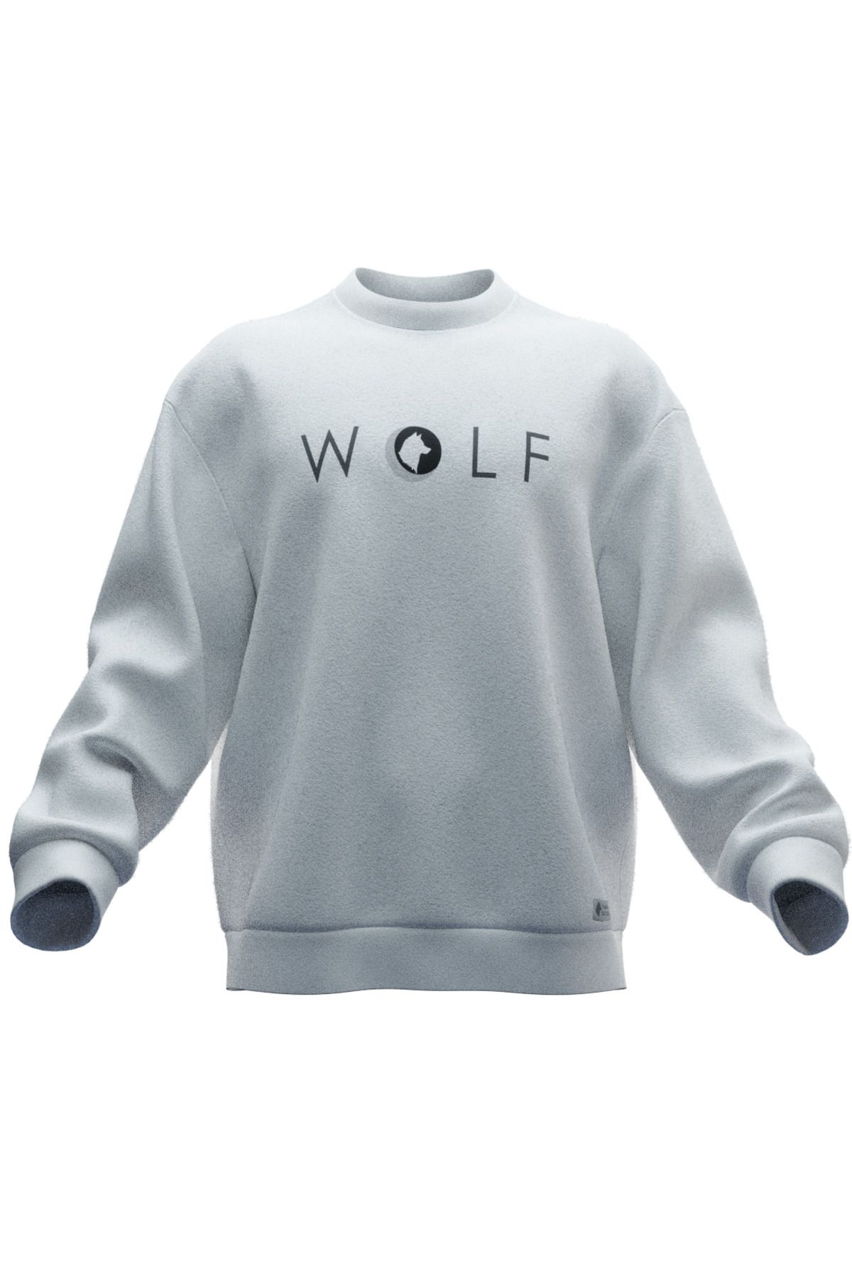 TURAN TACTICS Wolf Yazılı Rahat Kalıp Unisex Sweatshirt