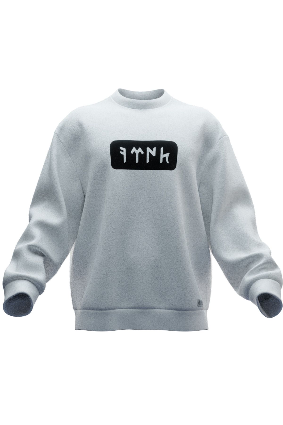 TURAN TACTICS Göktürkçe Türkv2 Tasarımlı Rahat Kalıp Unisex Sweatshirt