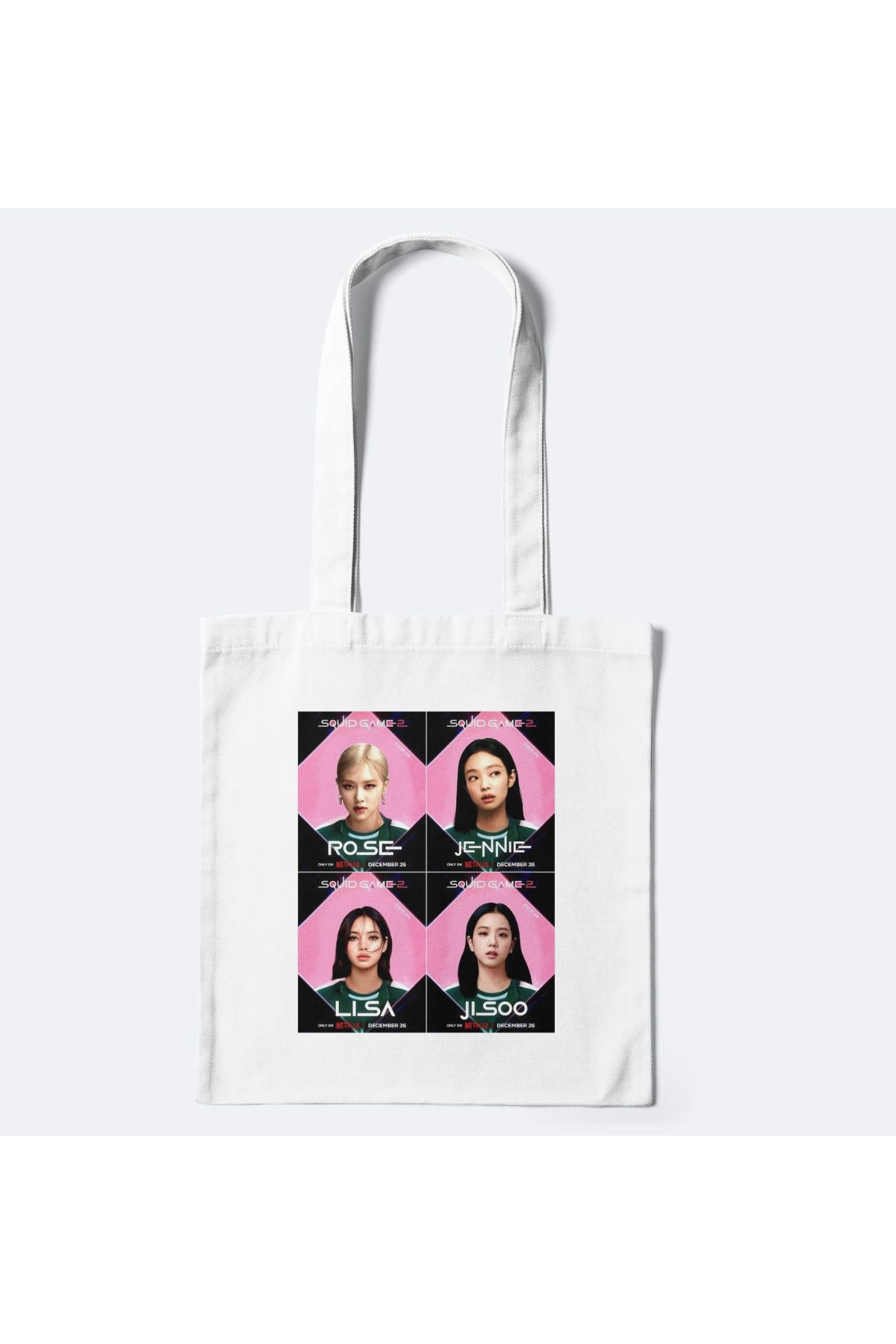 redame Blackpink Kpop Y2K Retro Bez Çanta Tote Bag