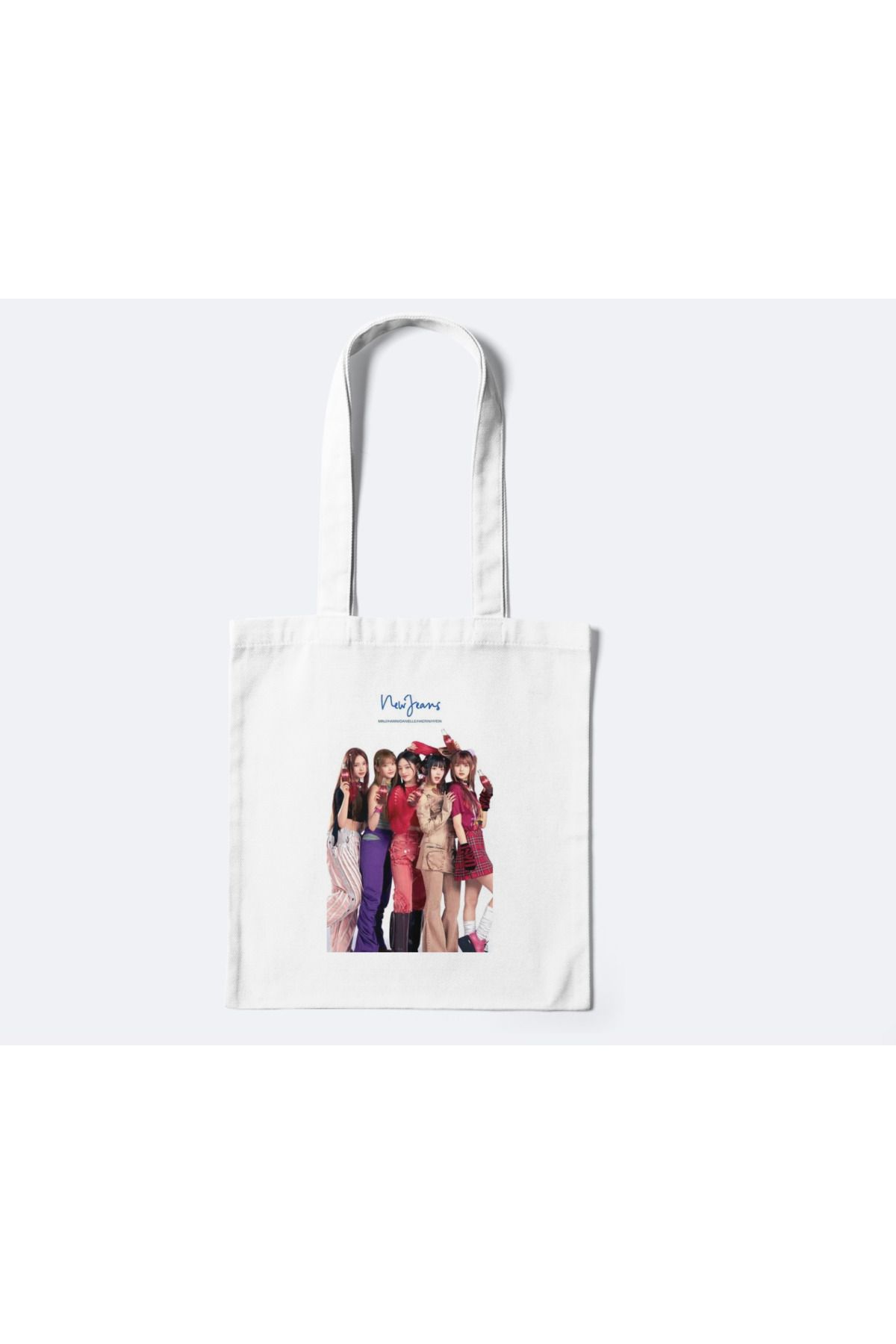 redame New Jeans Kpop Y2K Retro Bez Çanta Tote Bag