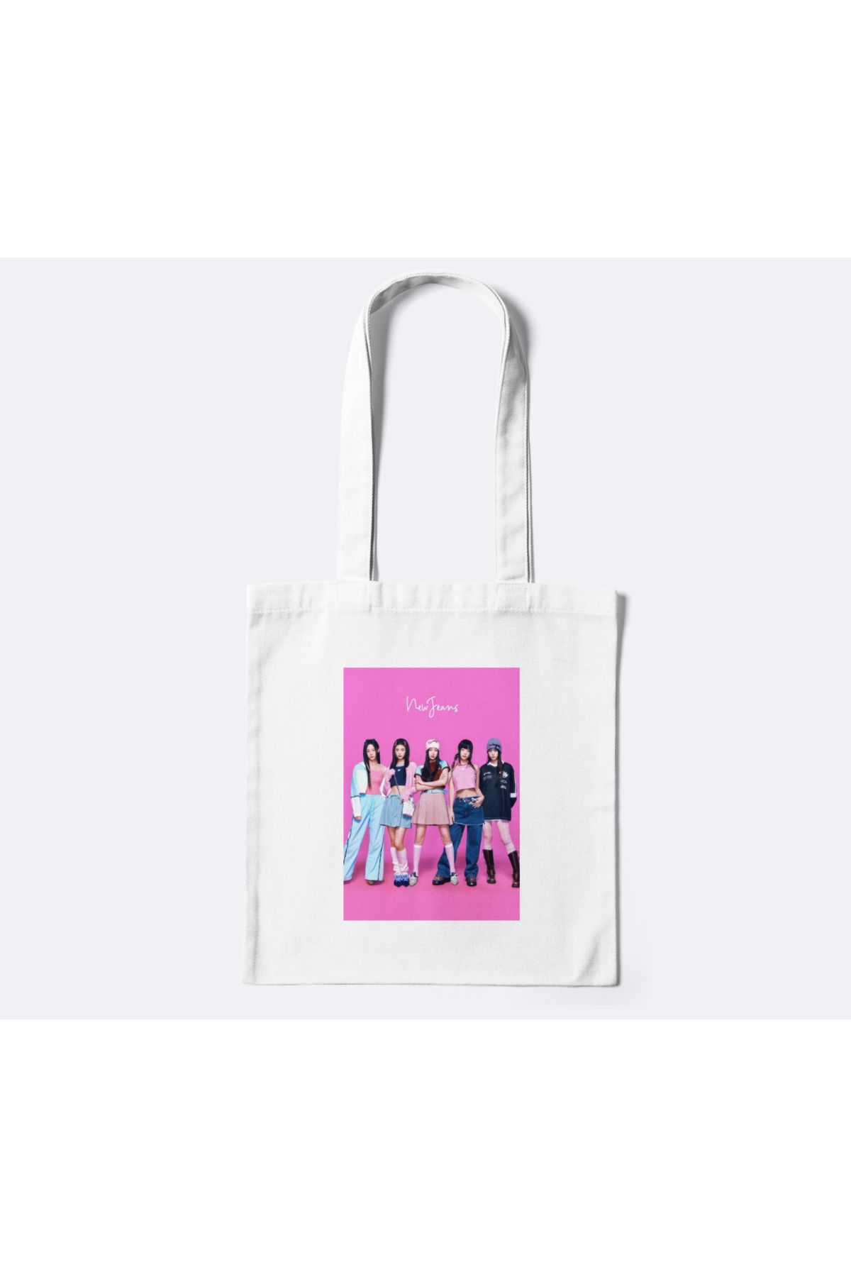 redame New Jeans Kpop Y2K Retro Bez Çanta Tote Bag