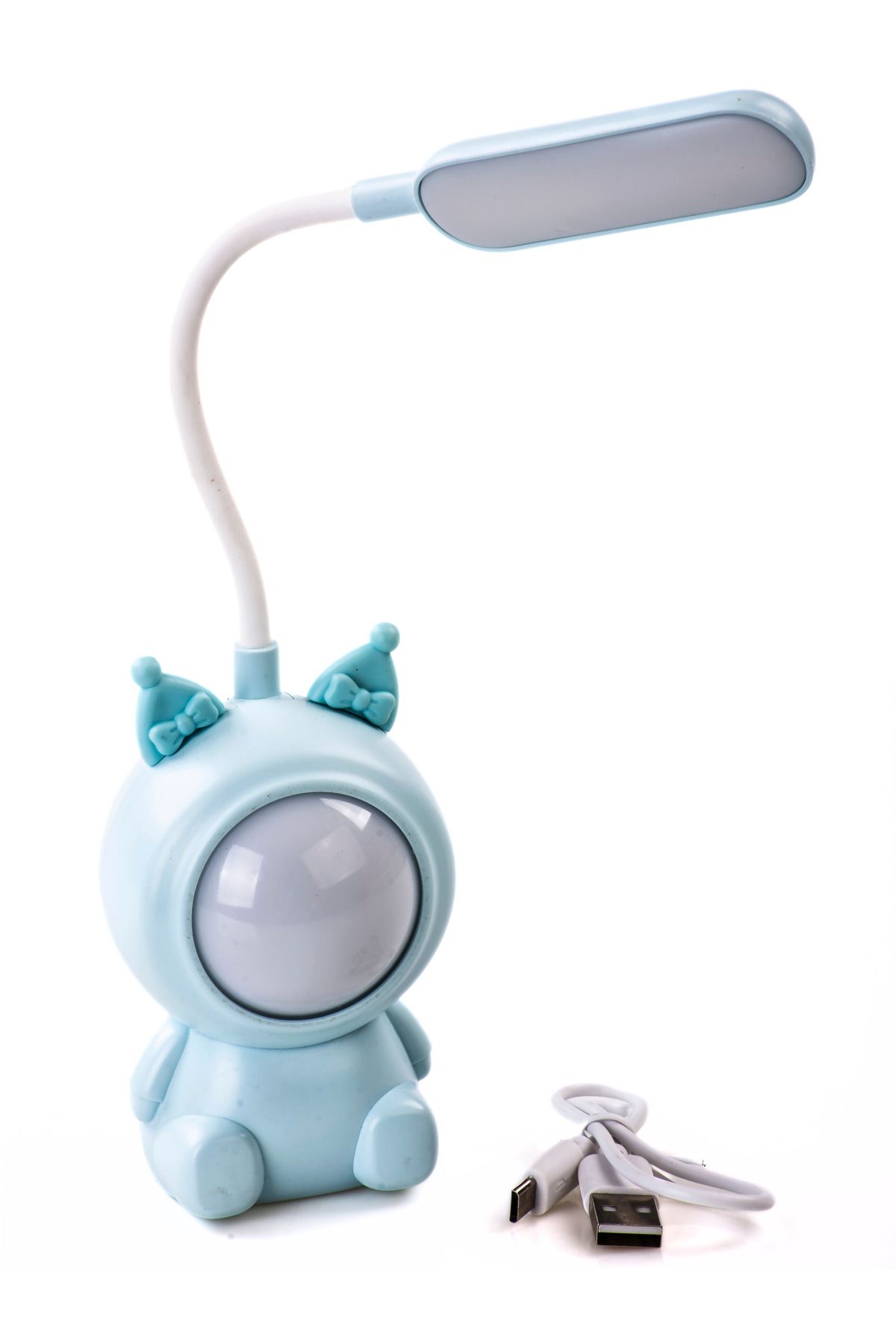 MUKKO HOME Kuromi Cartoon Temalı Şarj Edilebilir Masa Lambası, USB Şarjlı Kalem Tıraşlı