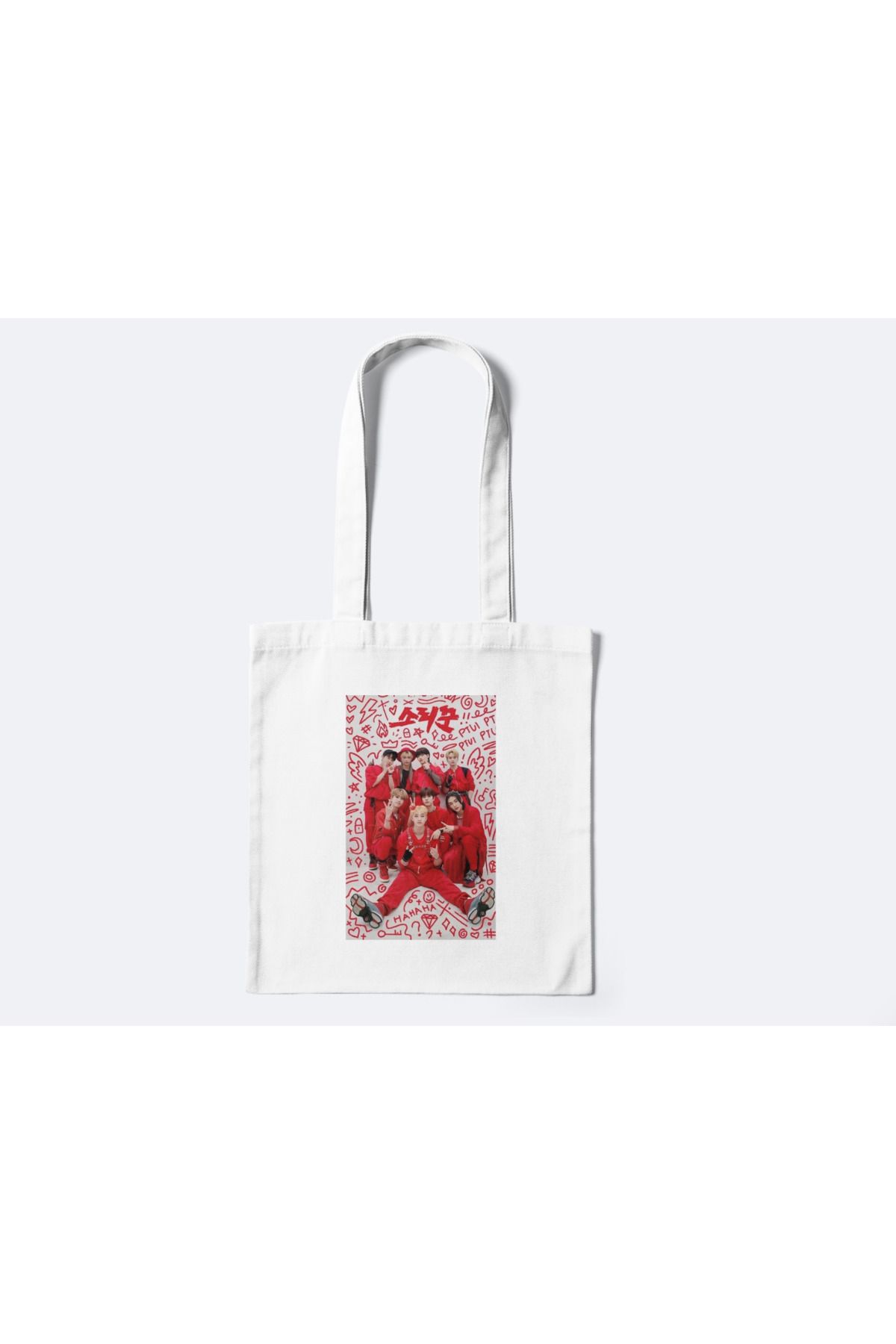 redame Stray Kidz Kpop Y2K Retro Bez Çanta Tote Bag